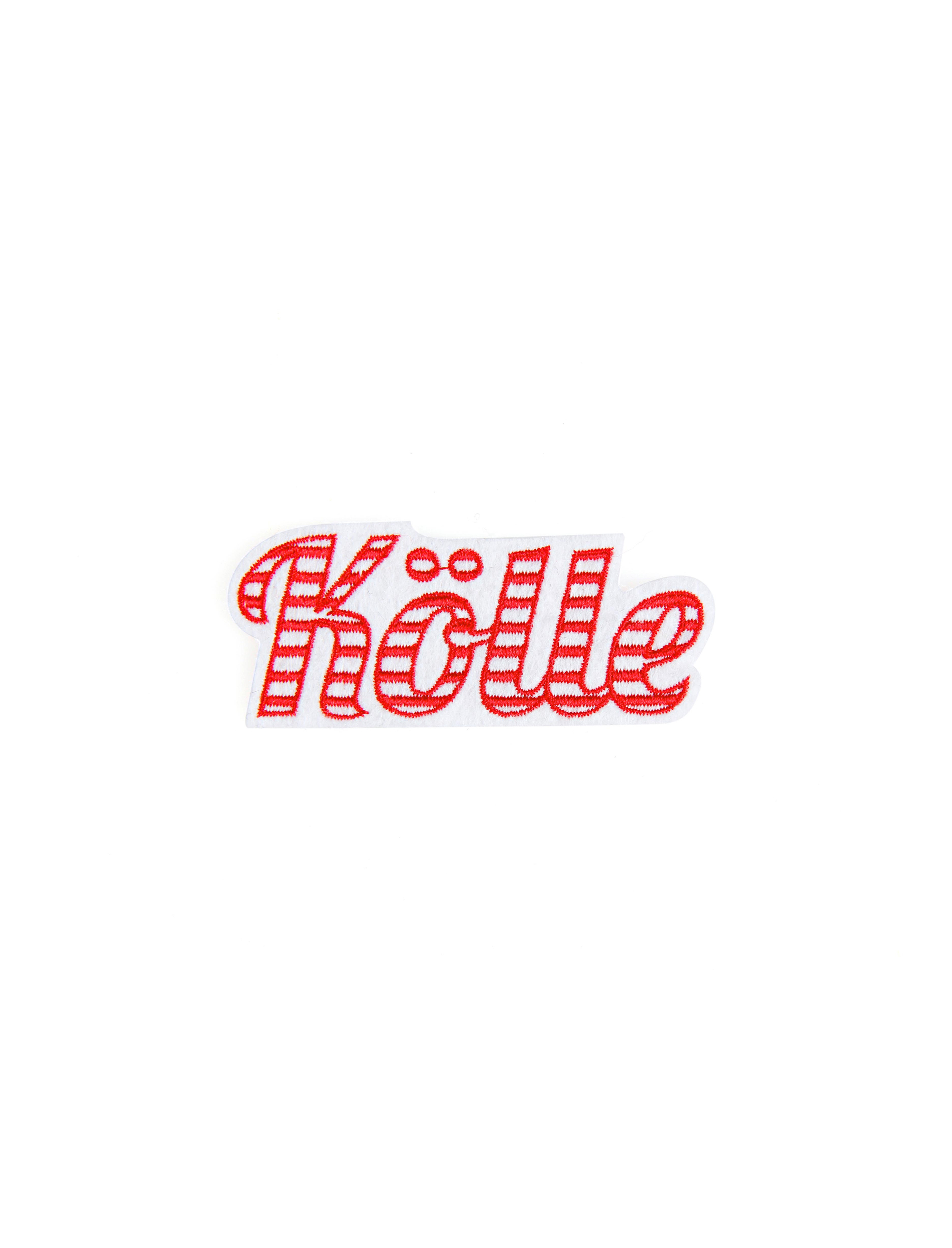 Bügelpatch Kölle rot/weiß 7cm