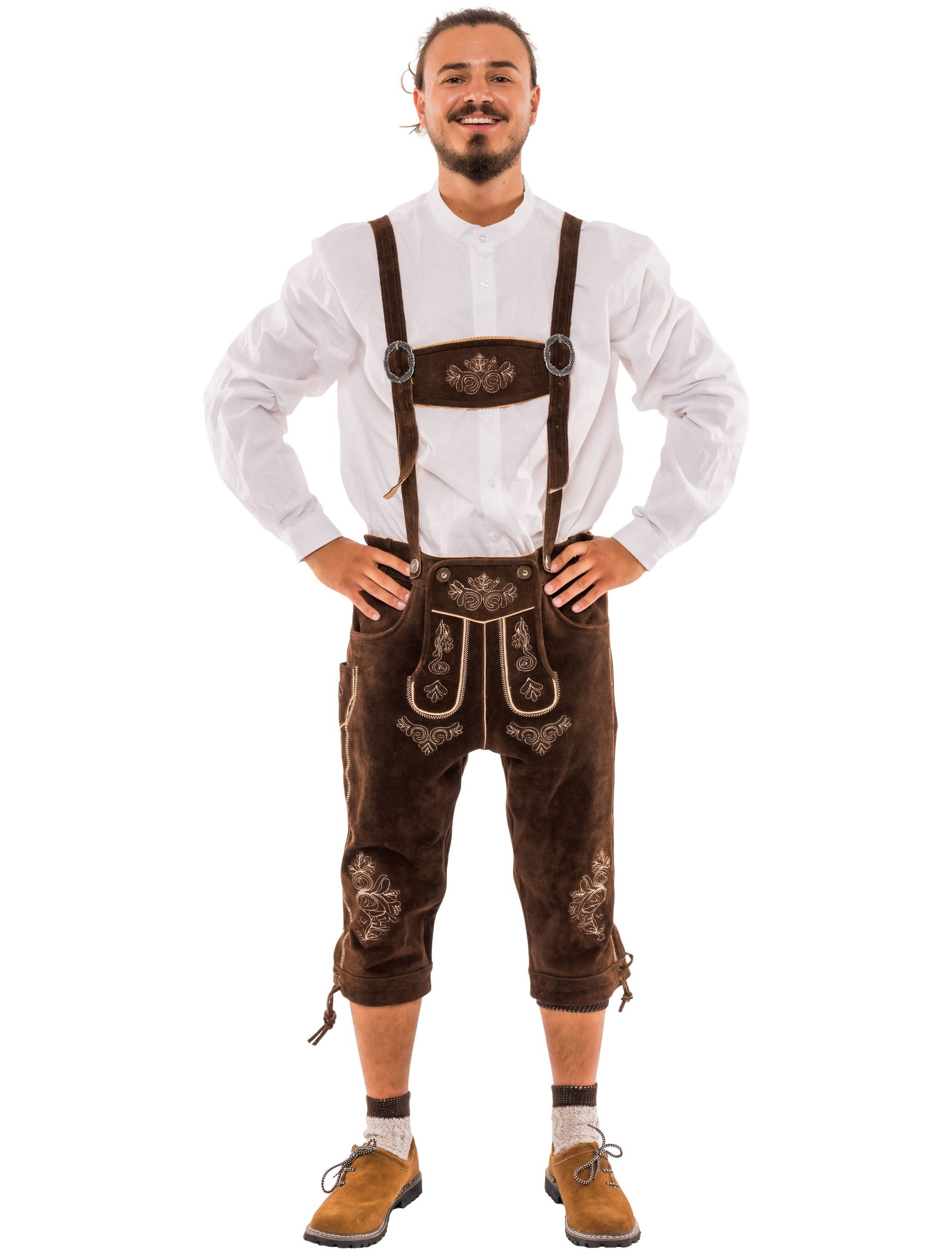 Lederhose Josef Herren dunkelbraun 2XL