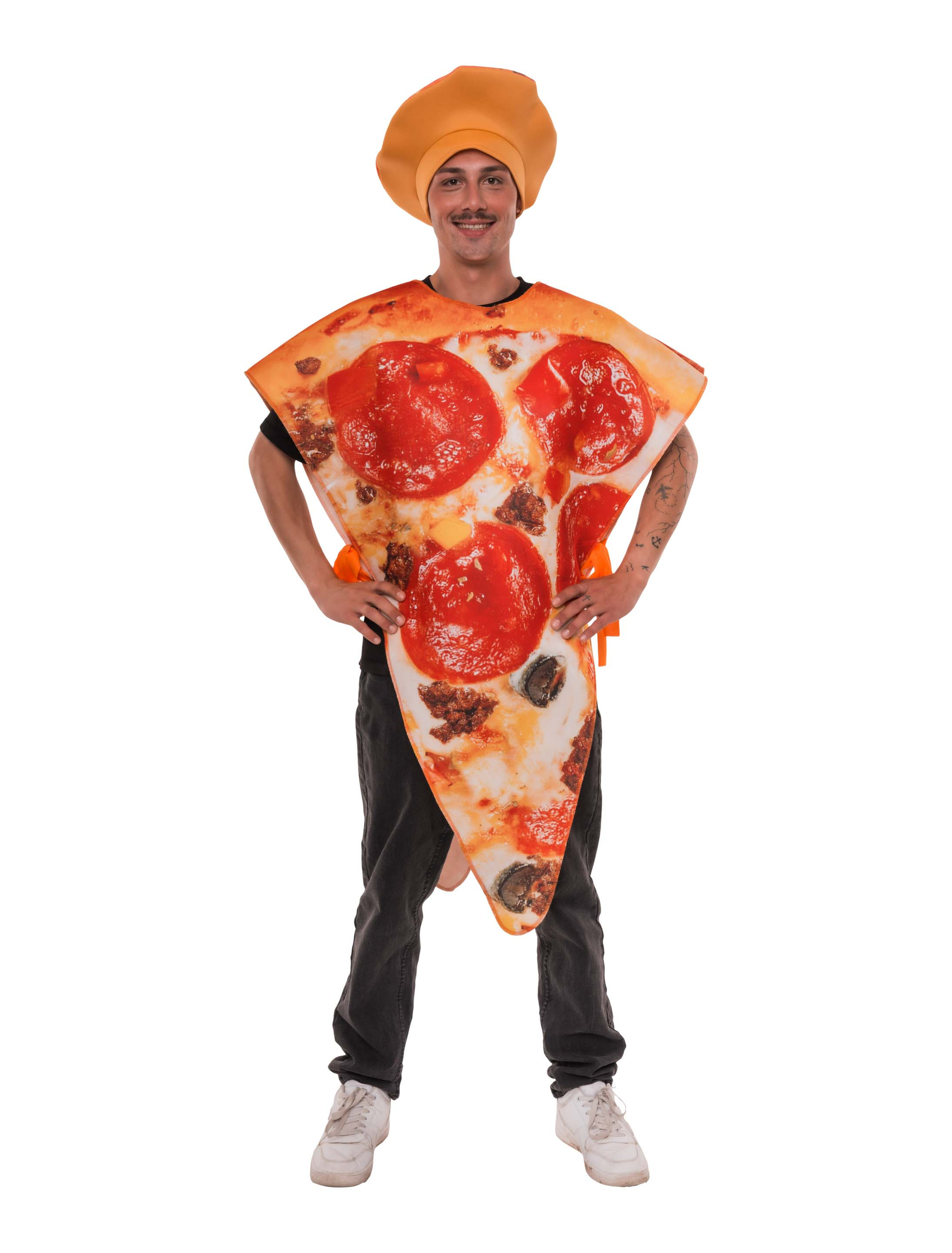 Kostüm Pizzastück bunt one size