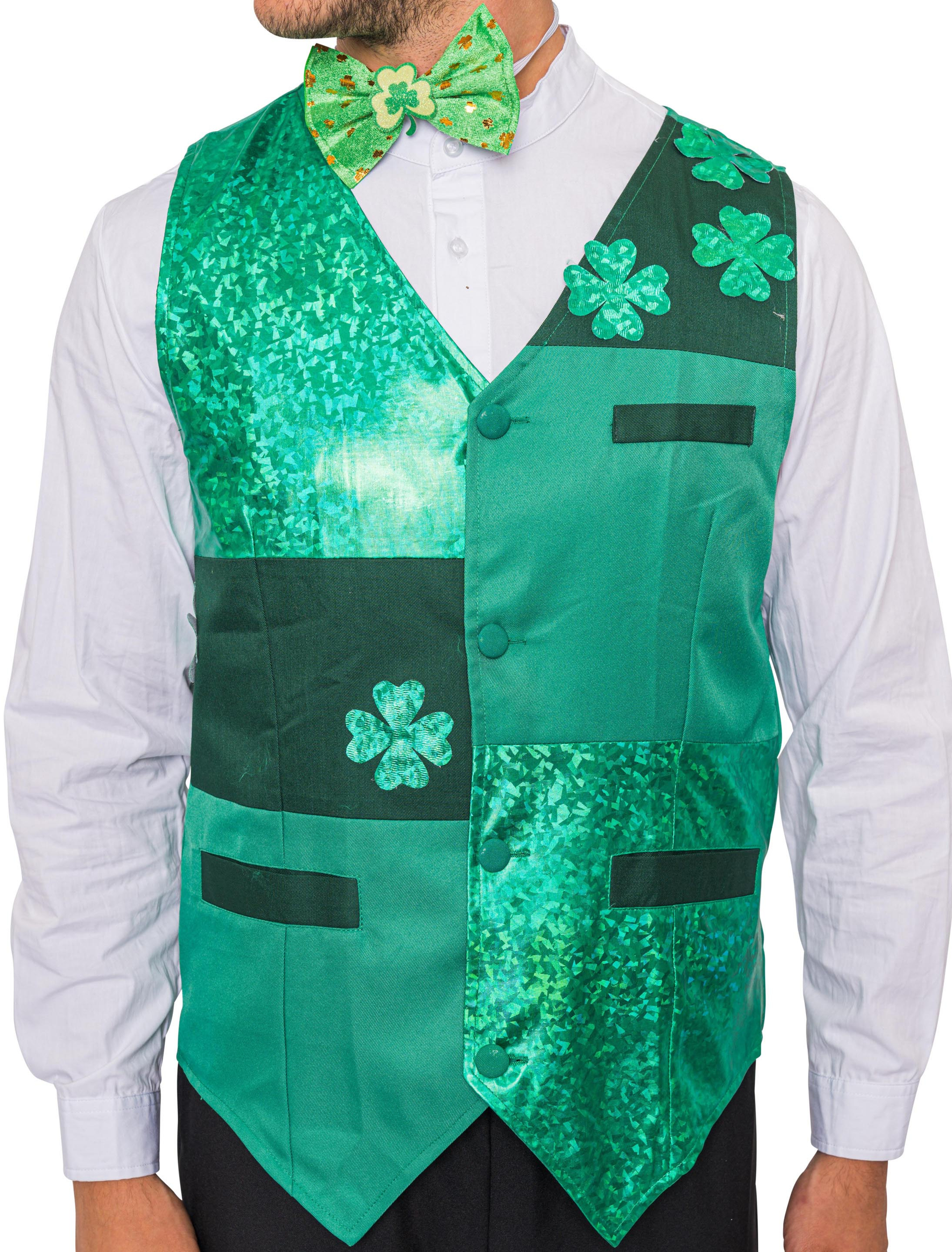 Weste Kleeblätter Herren grün 4XL/5XL
