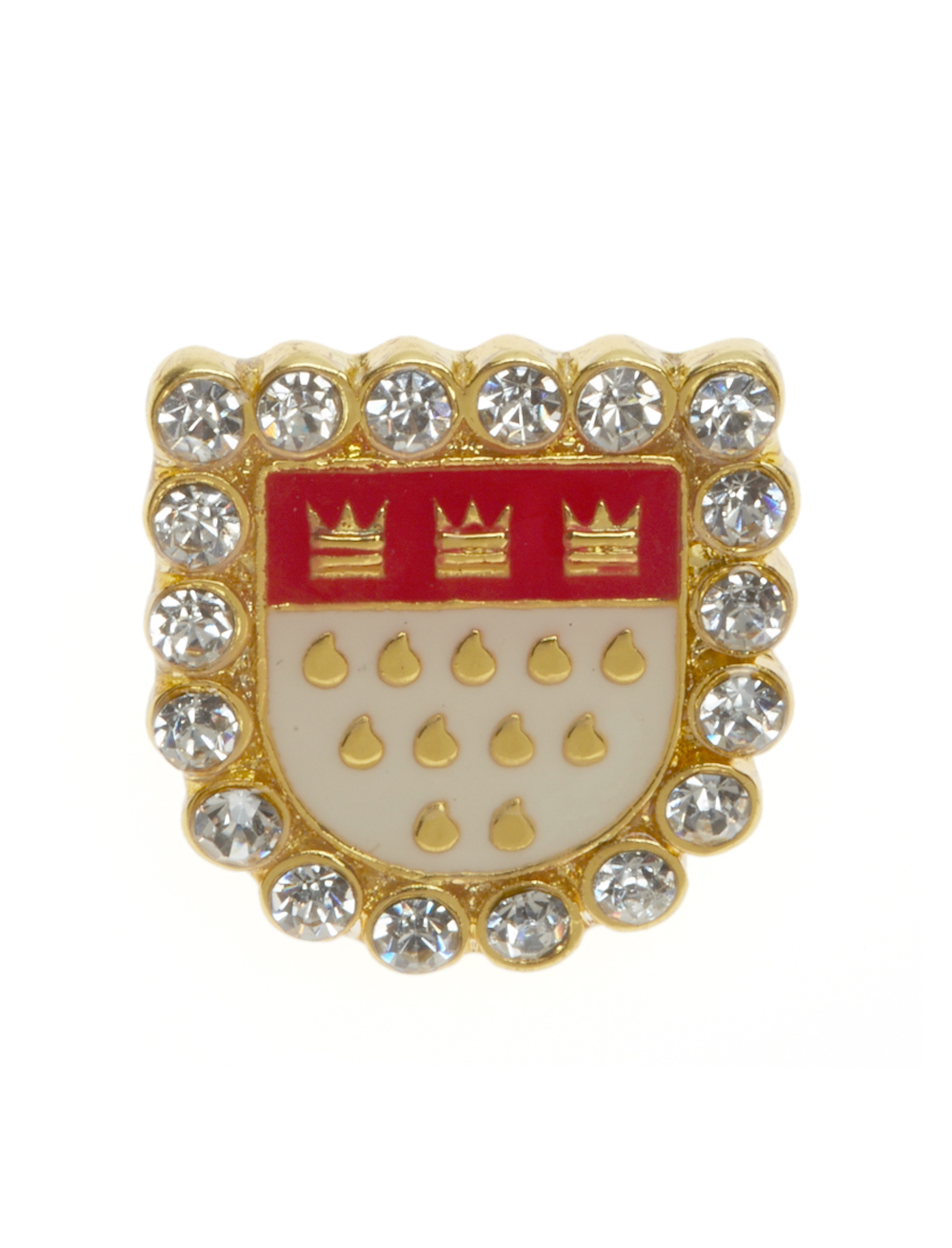 Pin Köln Wappen Strass gold