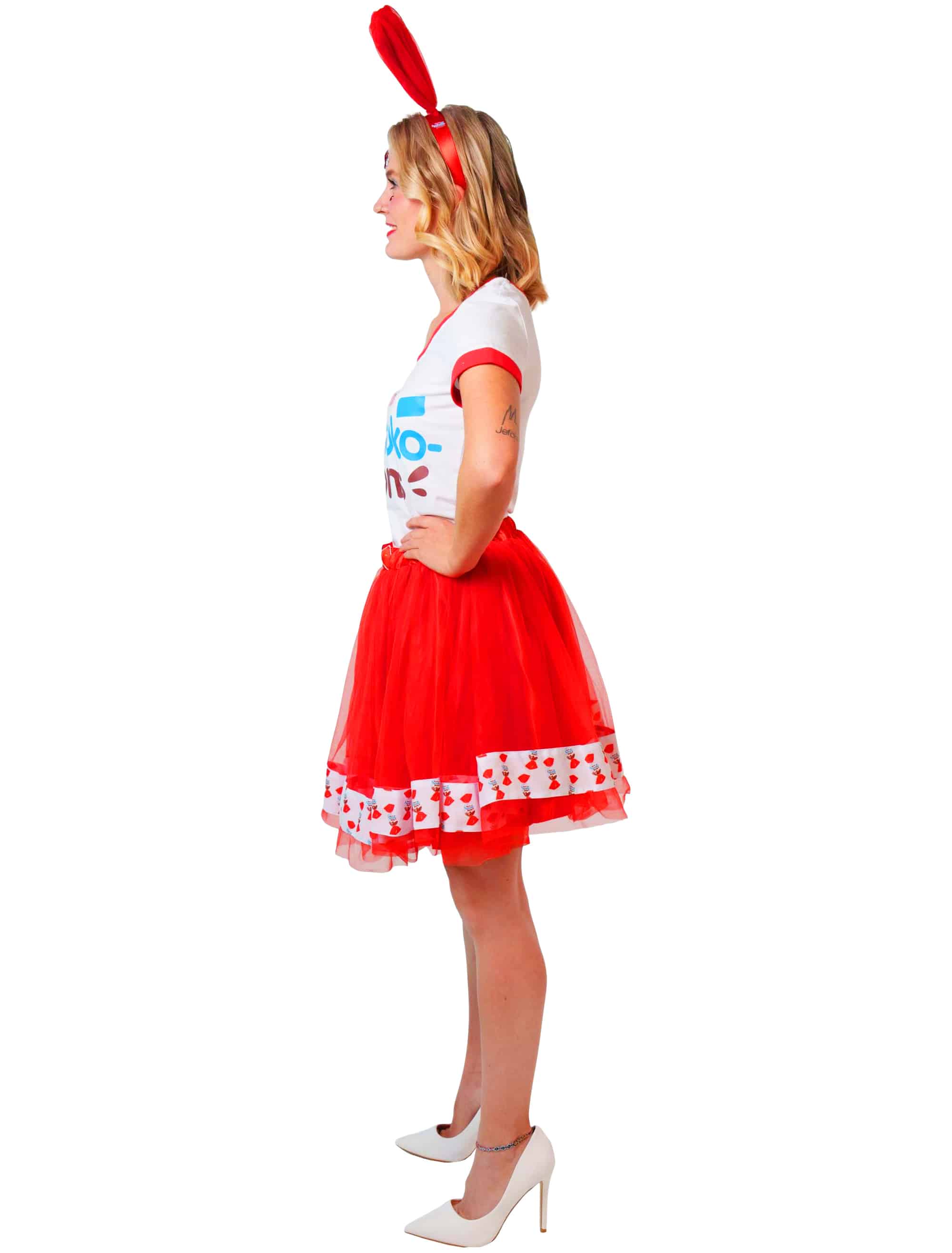 Petticoat kinder Schoko-Bons Damen rot 2XL/3XL