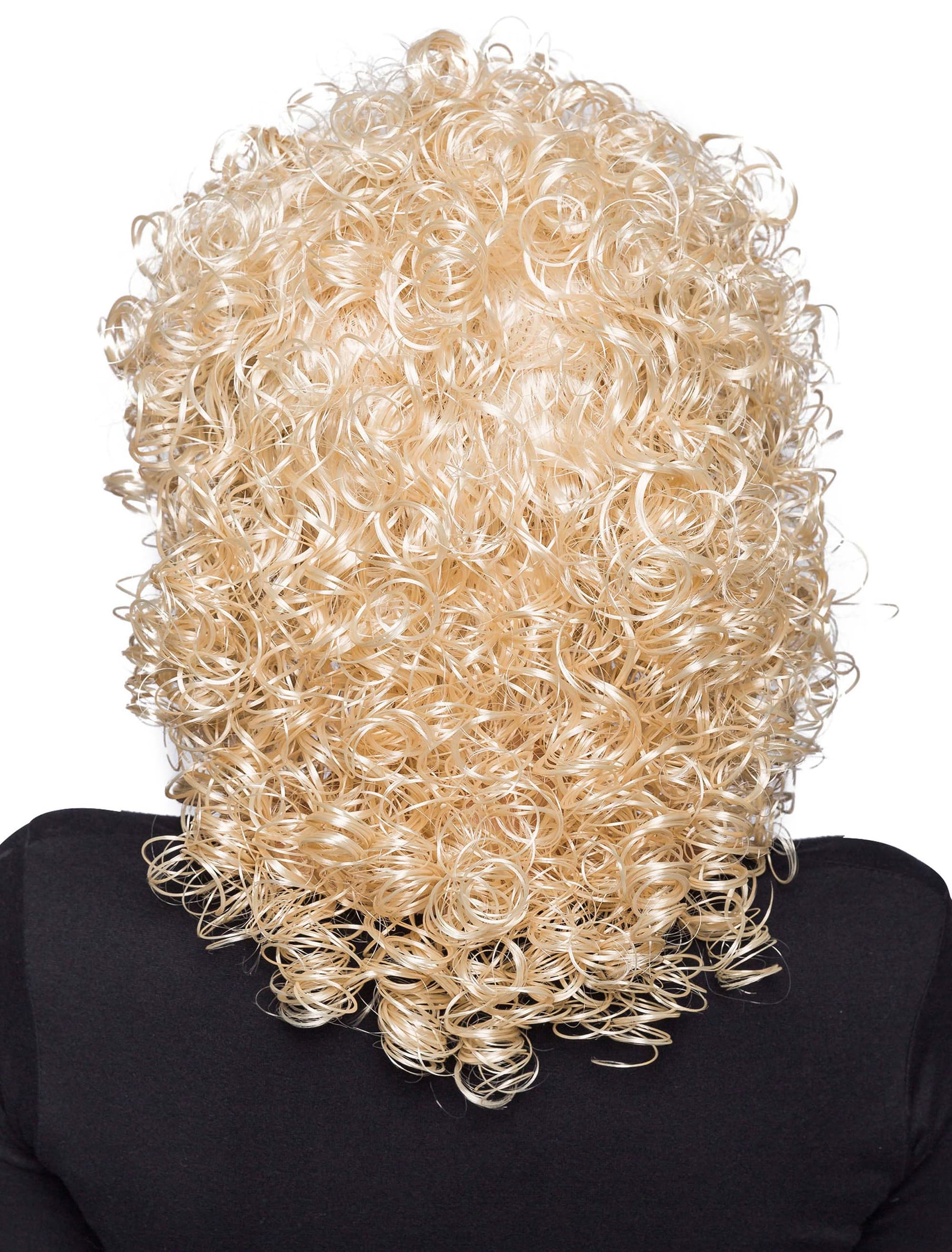 Perücke mittelang wilde Locken blond one size