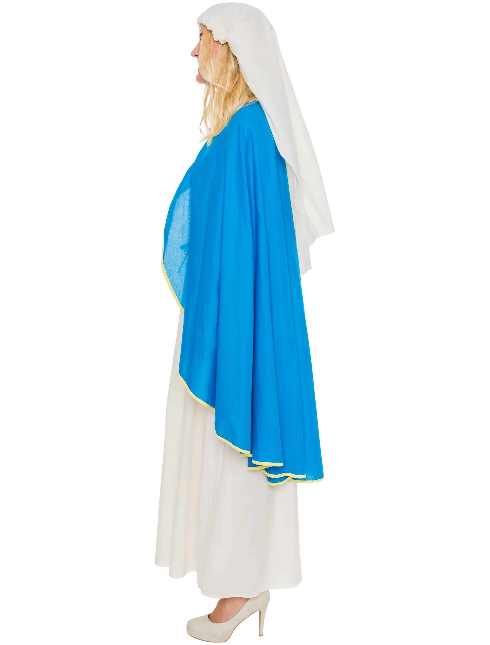 Kostüm Maria 3-tlg. Damen beige/blau 4XL/5XL
