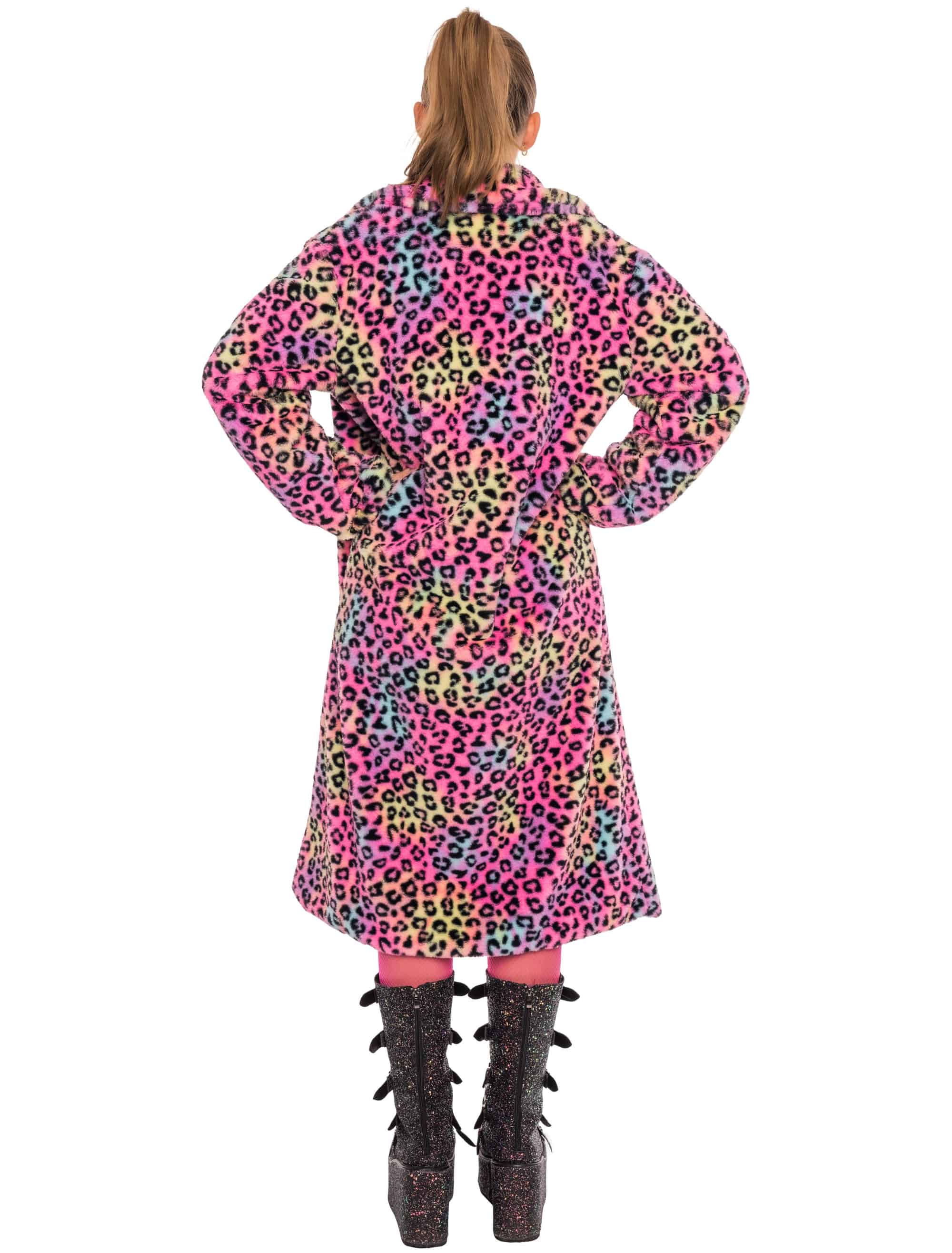 Mantel Faux-Fur bunt S/M