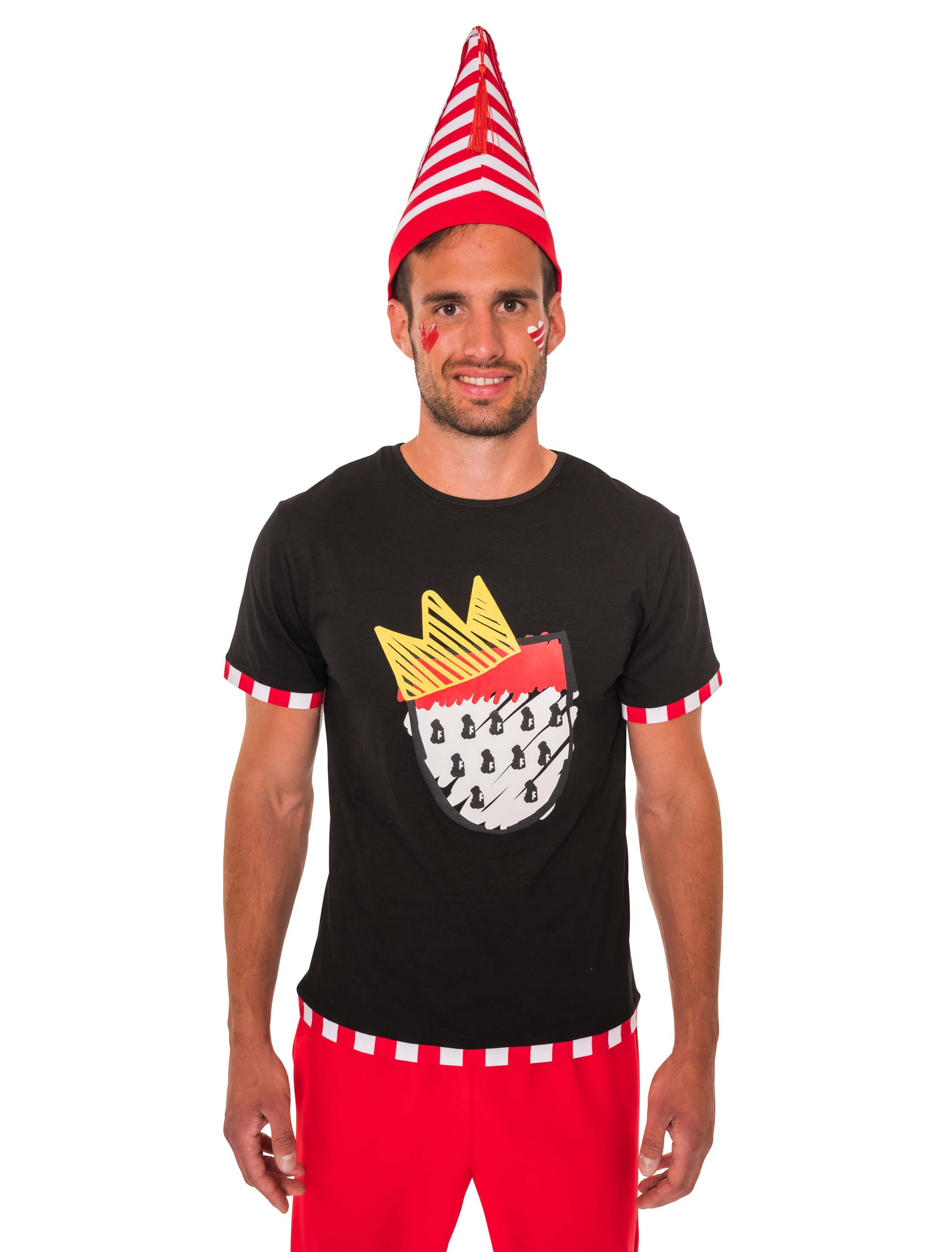 T-Shirt Köln mit Wappen Herren schwarz M