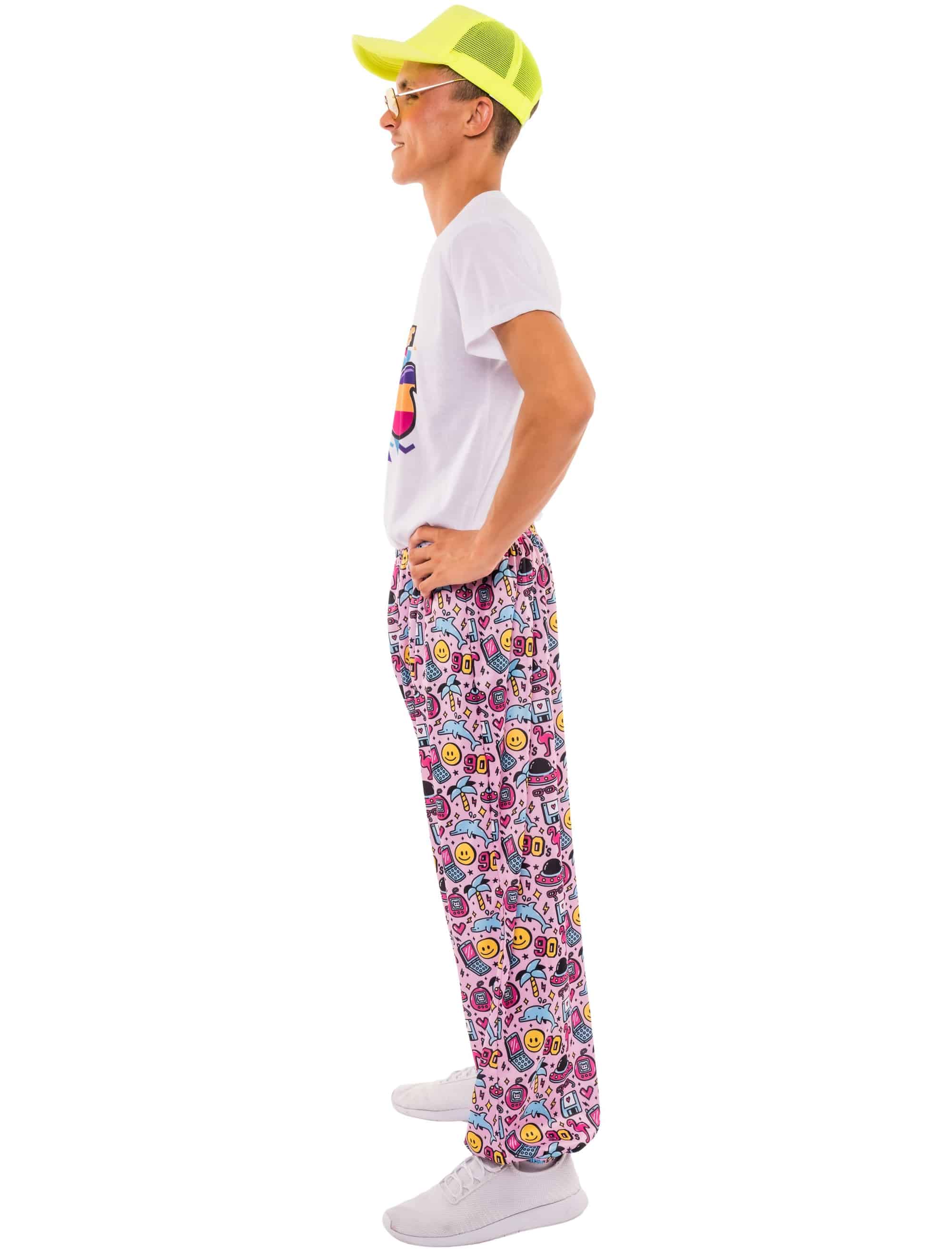 Hose Delfin print Print Herren pink XL