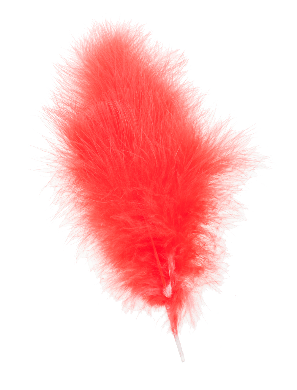 Marabufeder 25cm rot