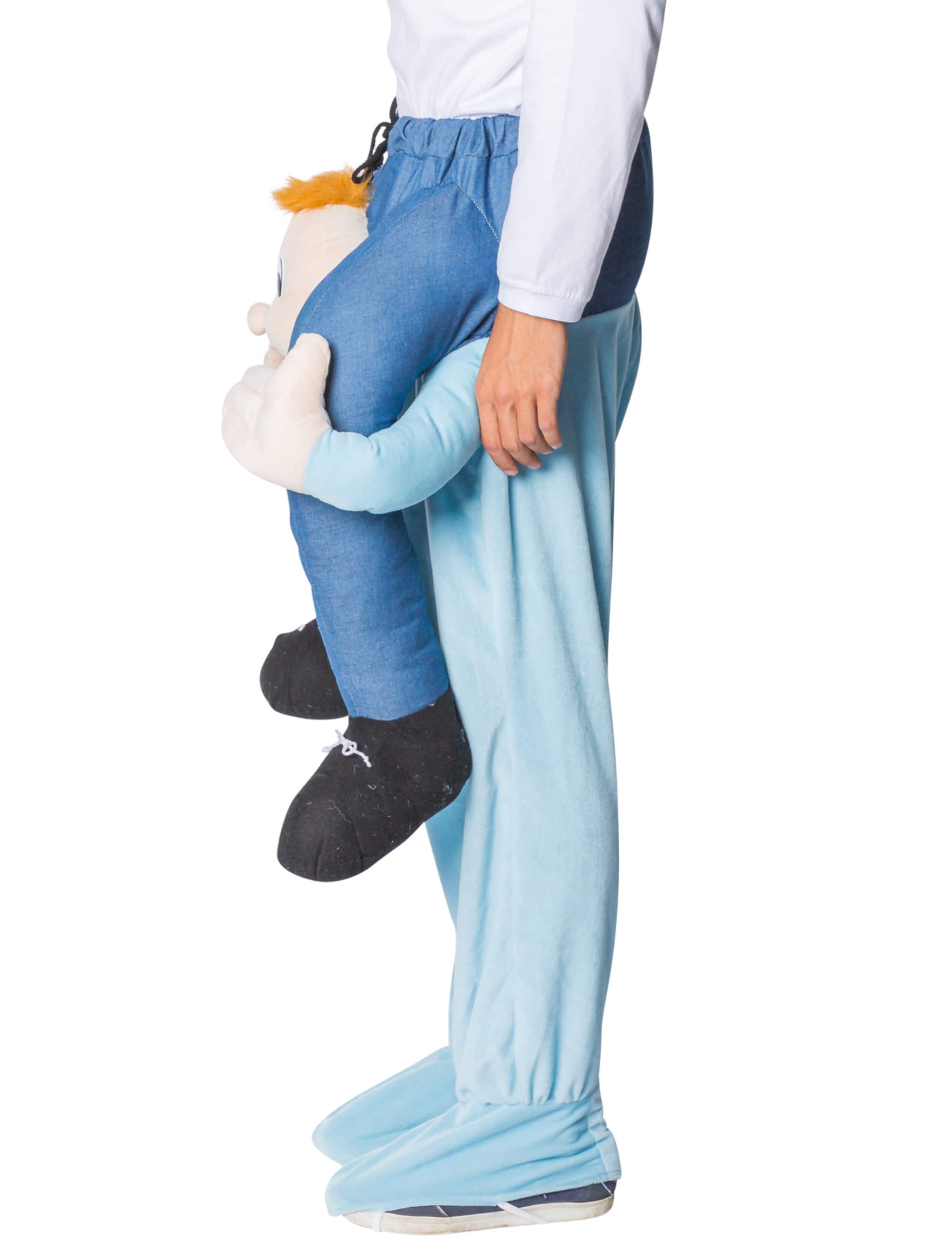 Kostüm Huckepack Baby hellblau one size