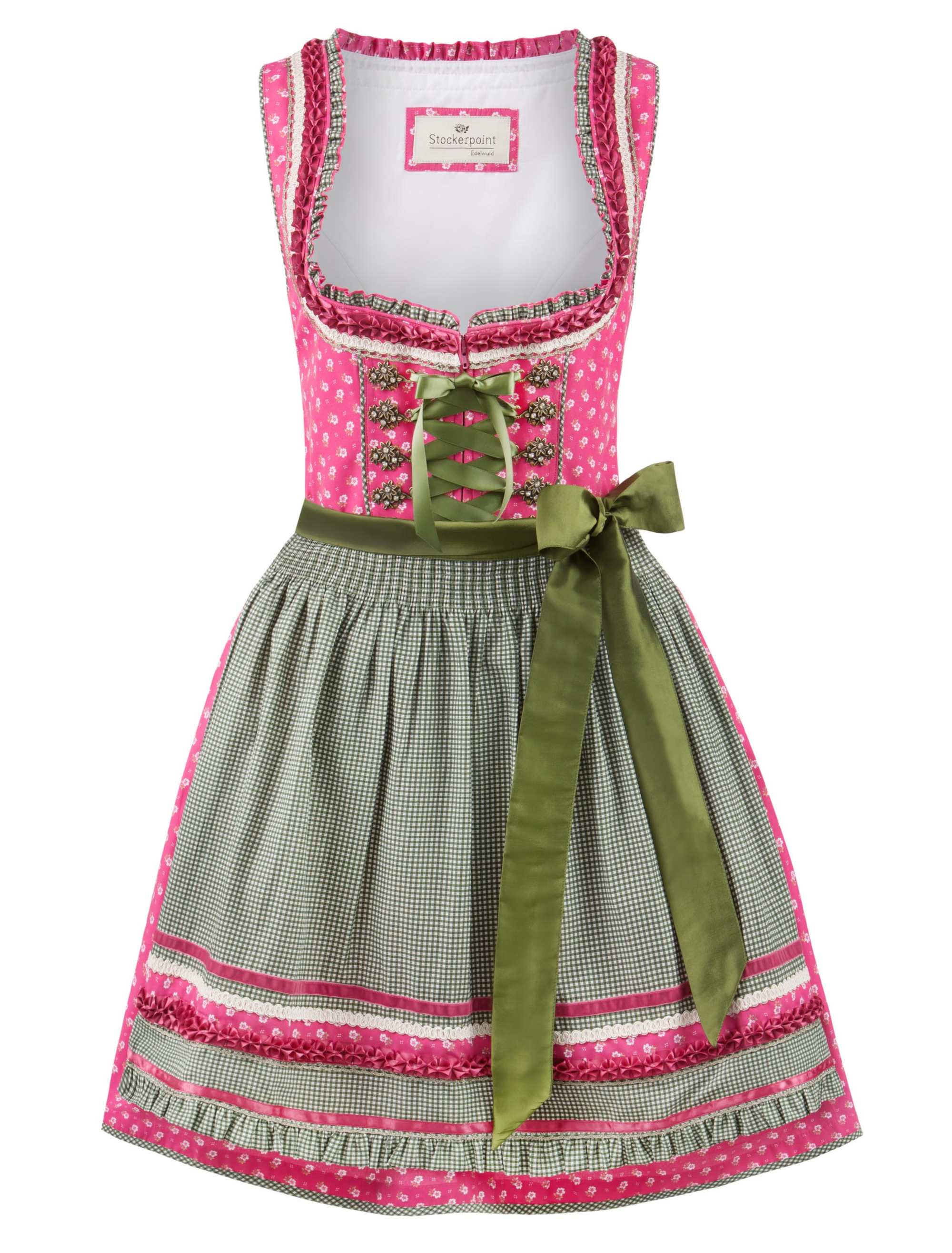 Dirndl Martina Damen pink/grün 36