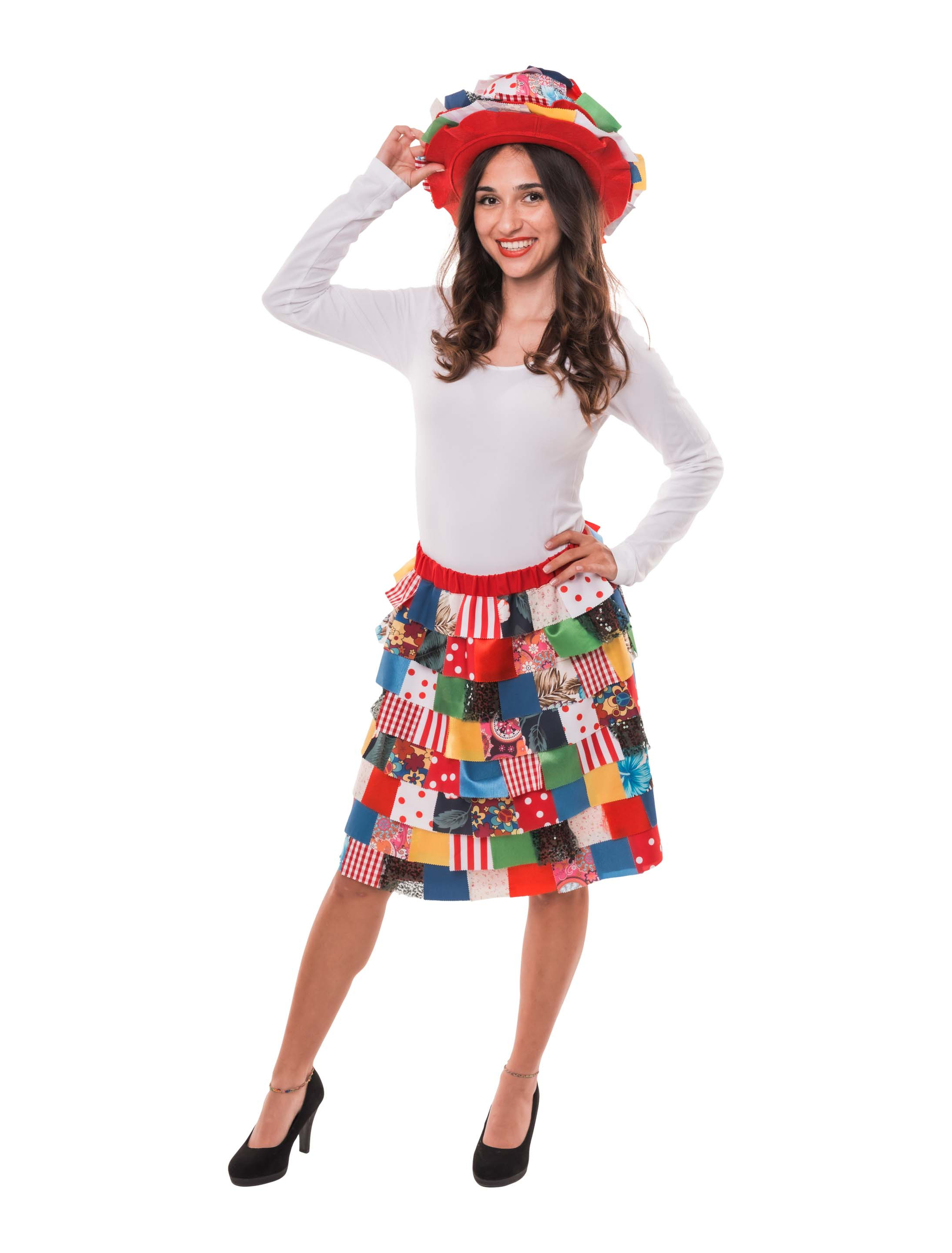 Lappenrock Damen bunt S/M