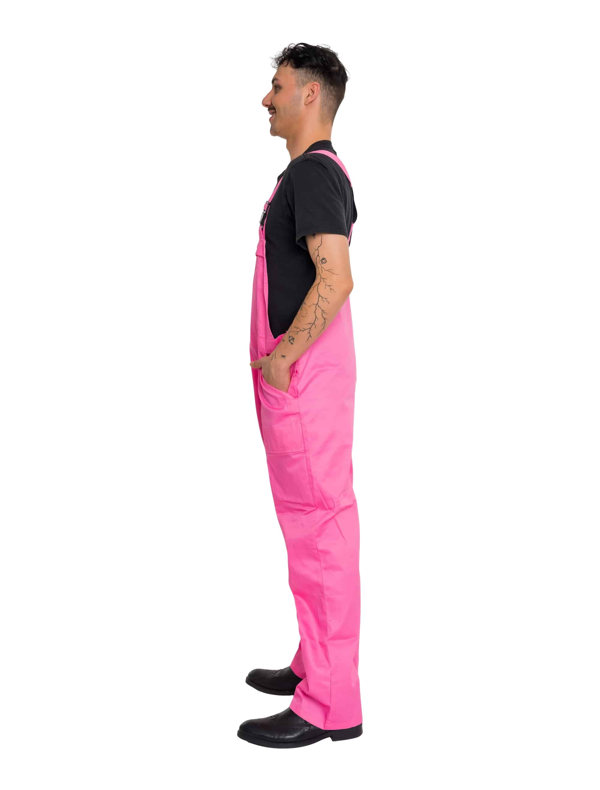 Latzhose Herren rosa 48