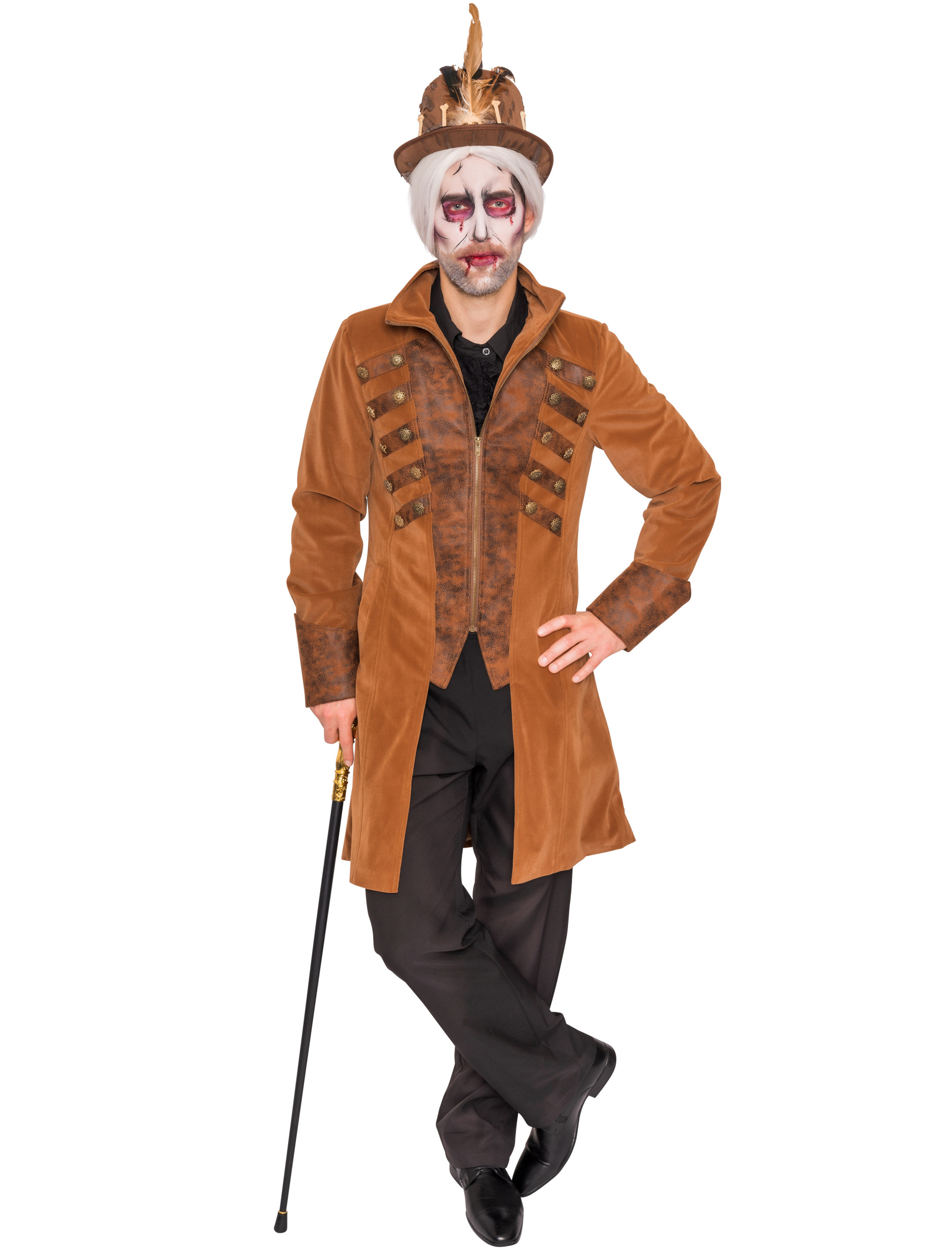 Jacke Pirat Herren braun S