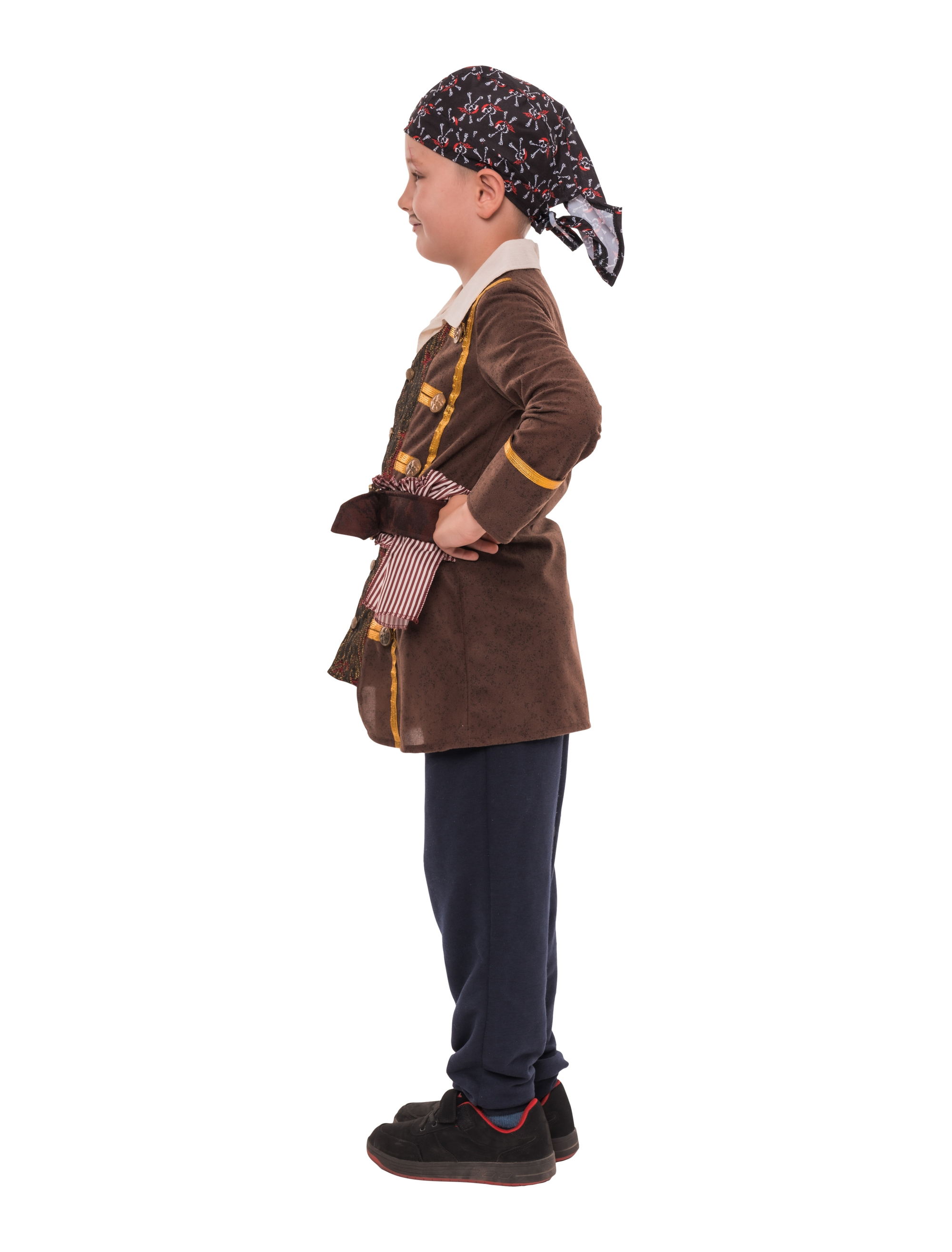 Jacke Pirat Kinder braun 4-6 Jahre