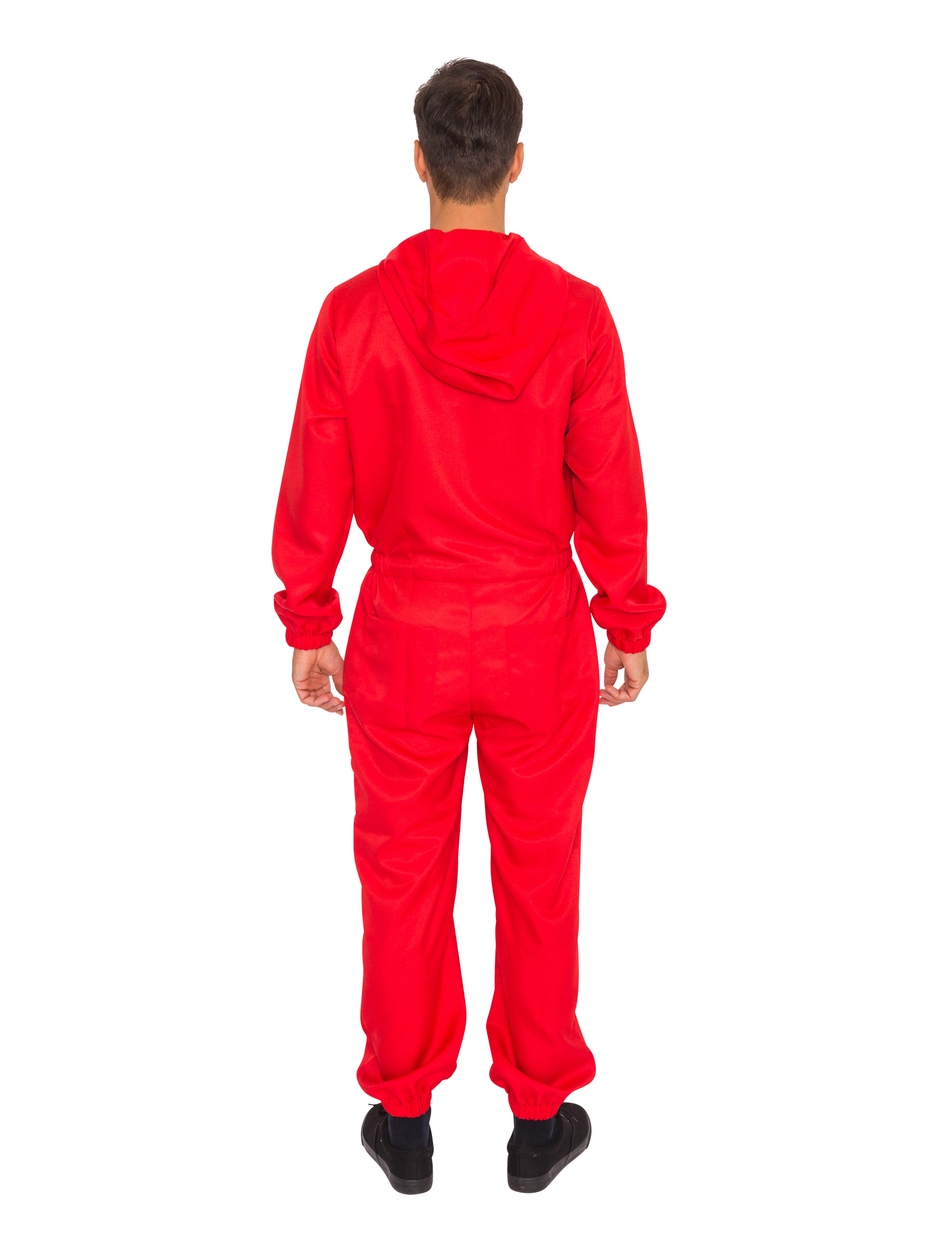 Overall mit Kapuze Unisex rot S/M