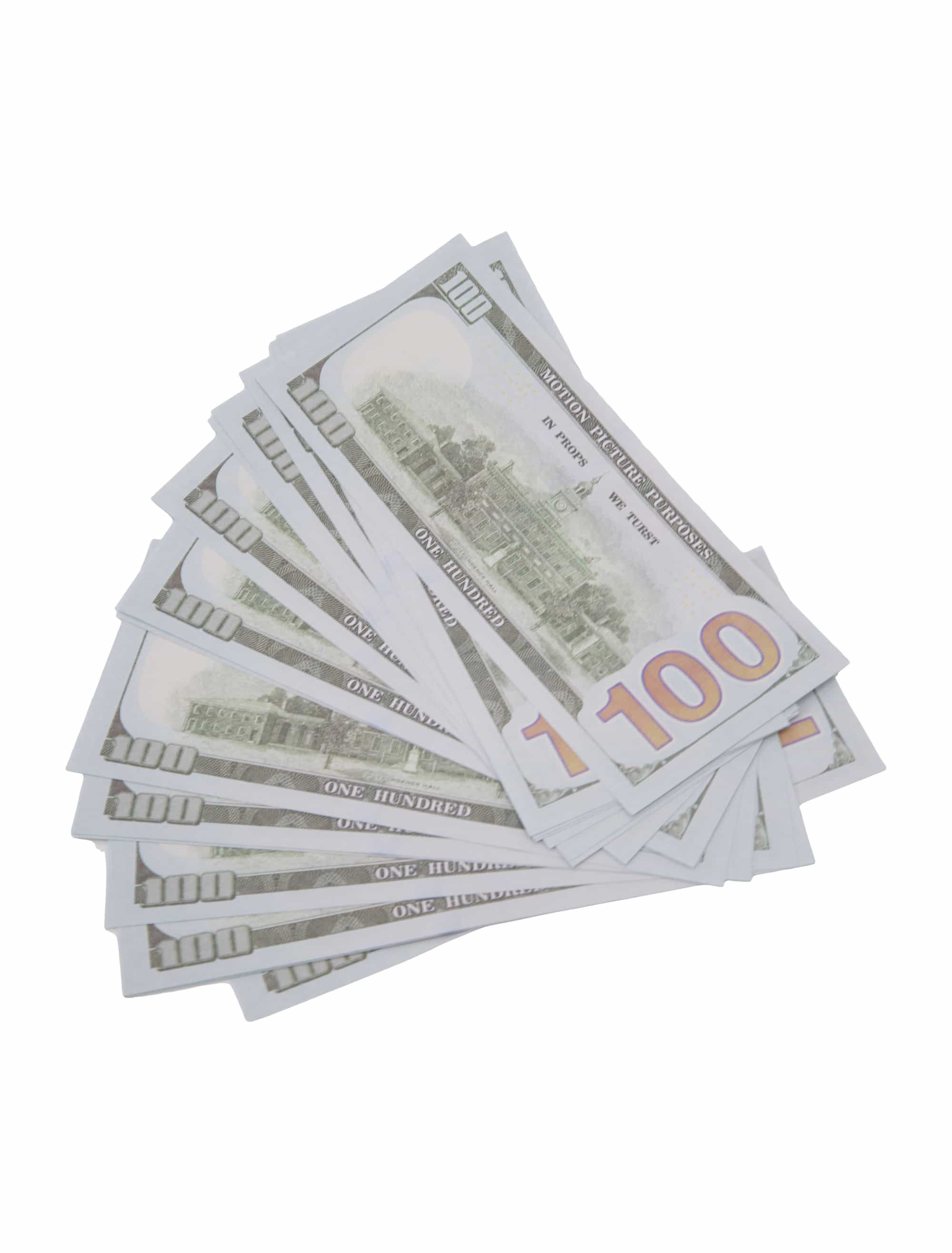 Spielgeld Dollarnoten bunt