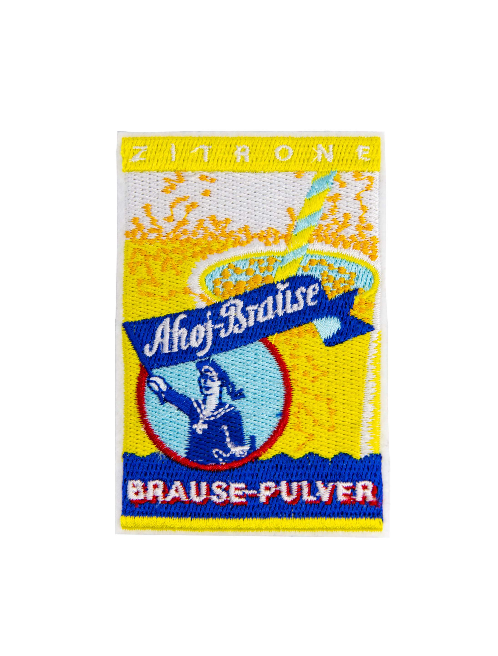 Aufnäher Ahoj-Brause Brause-Pulver gelb