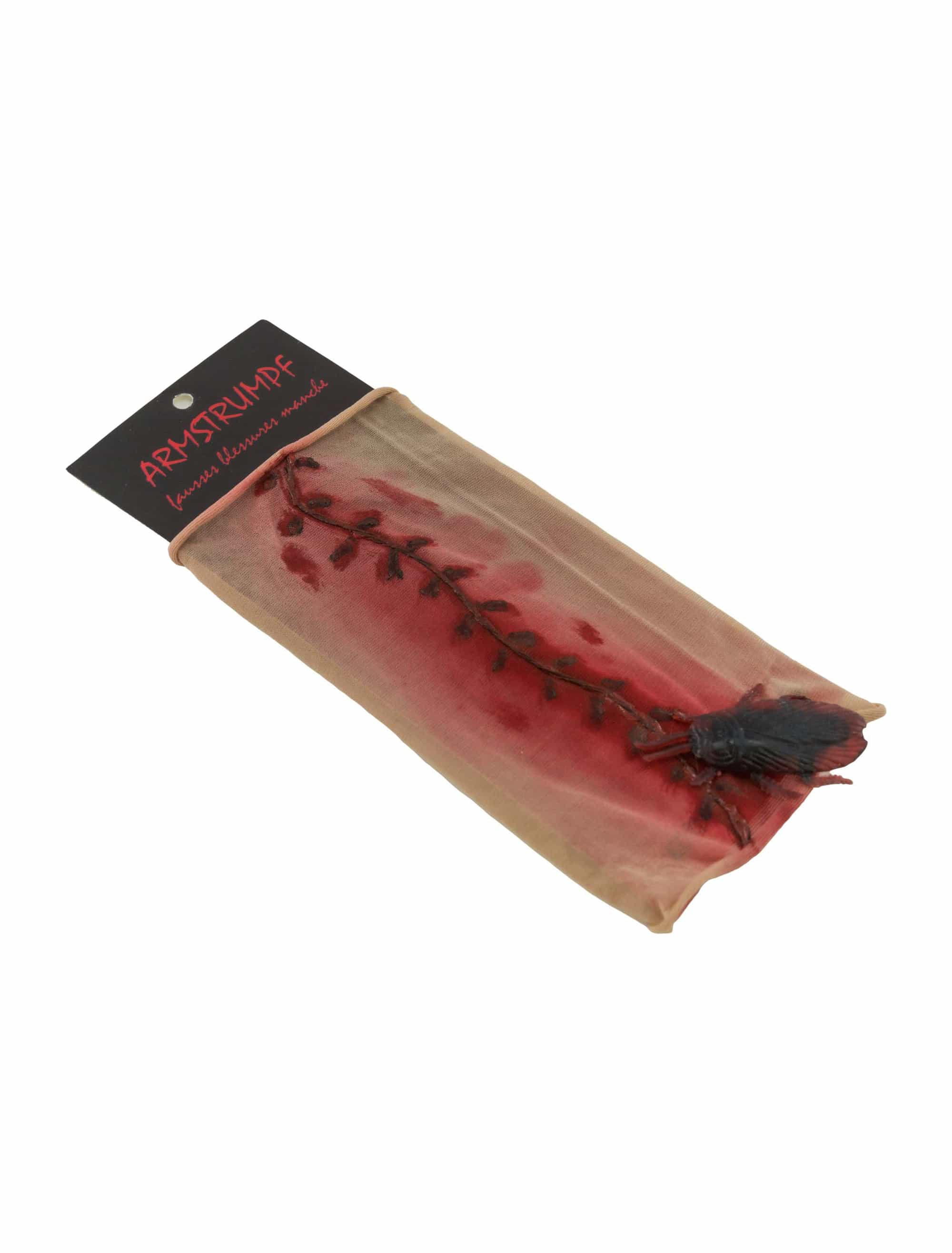 Armstrumpf Narbe mit Kakerlake beige/rot