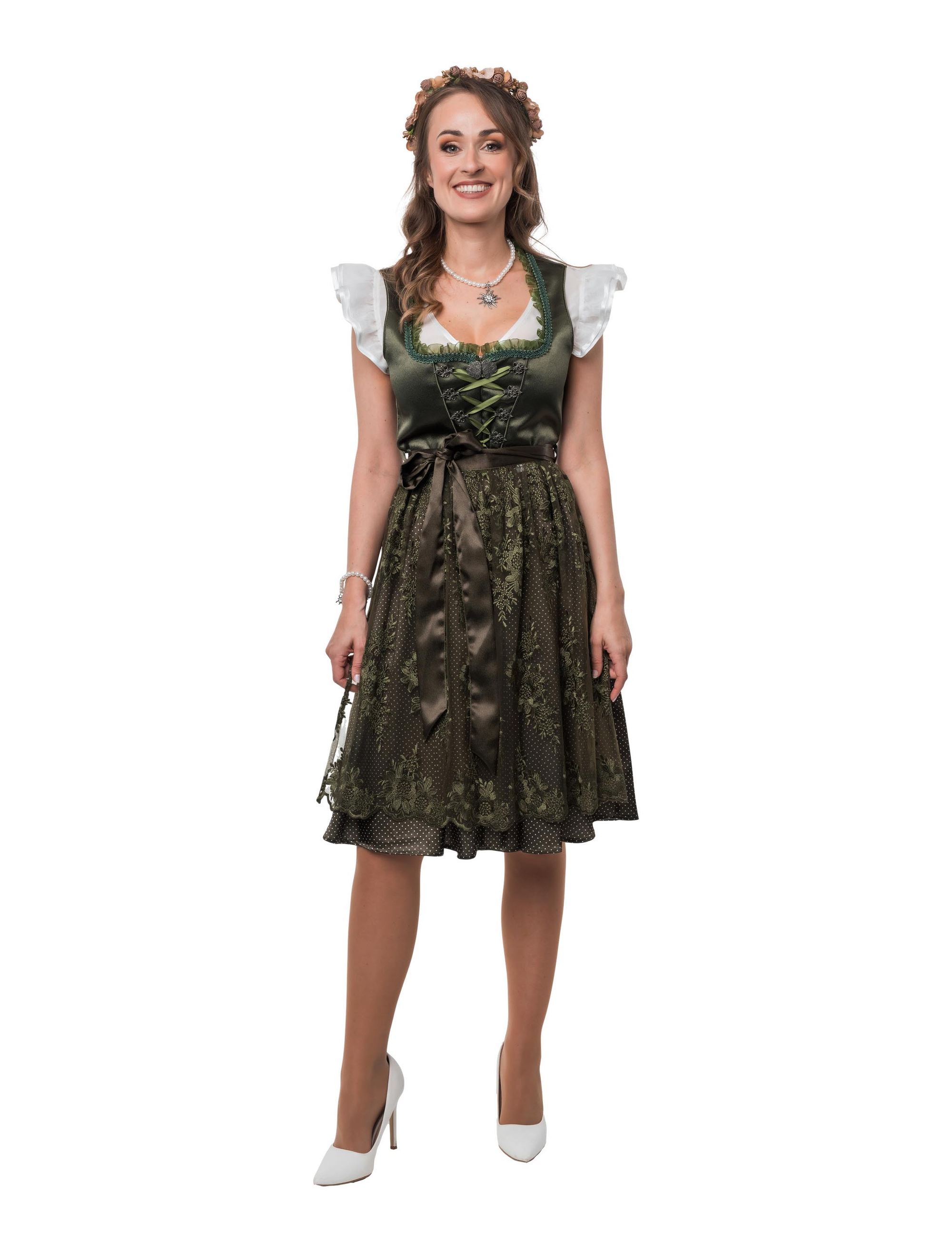 Dirndl Leni Damen grün 36