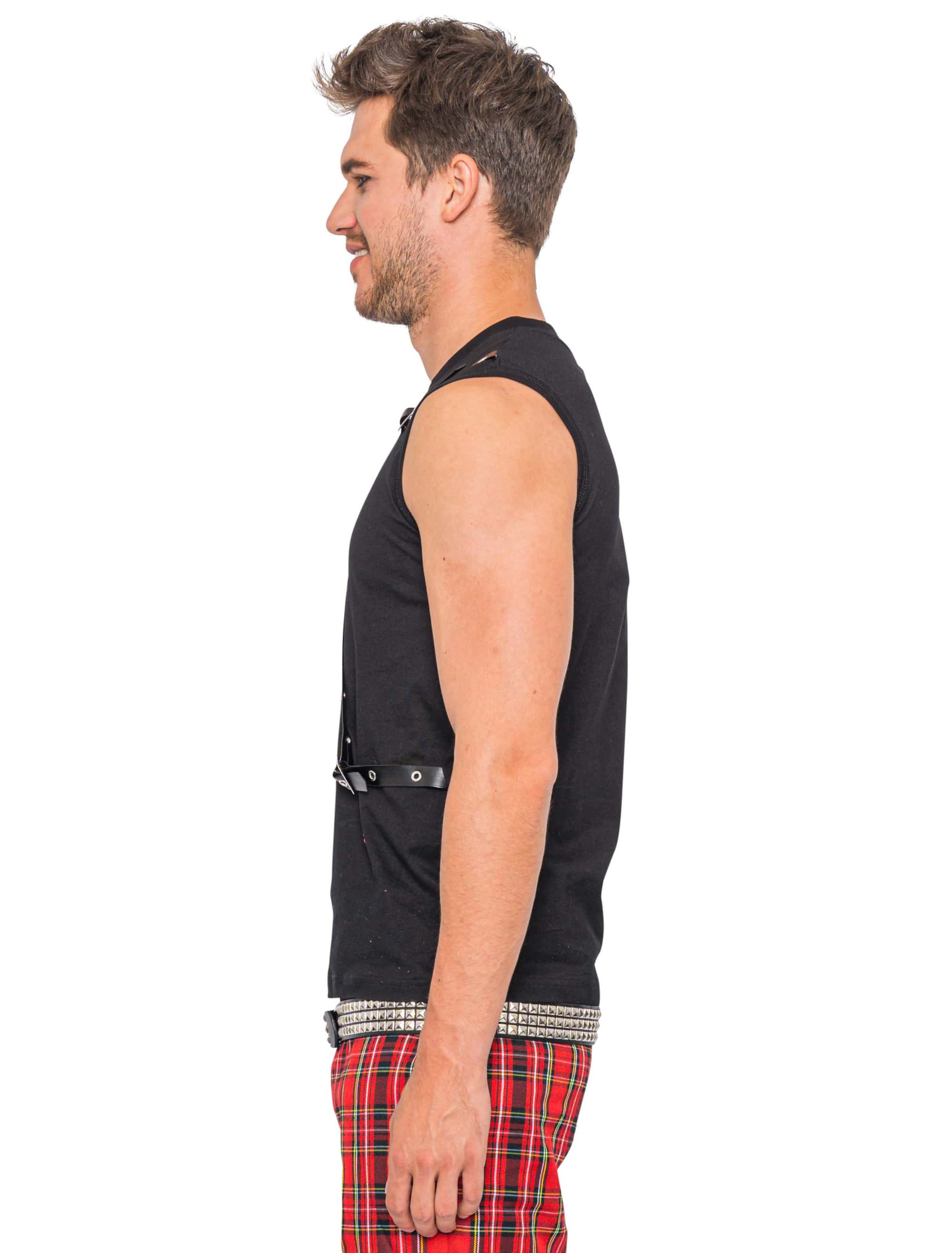 Tank Top Punker Herren schwarz XL