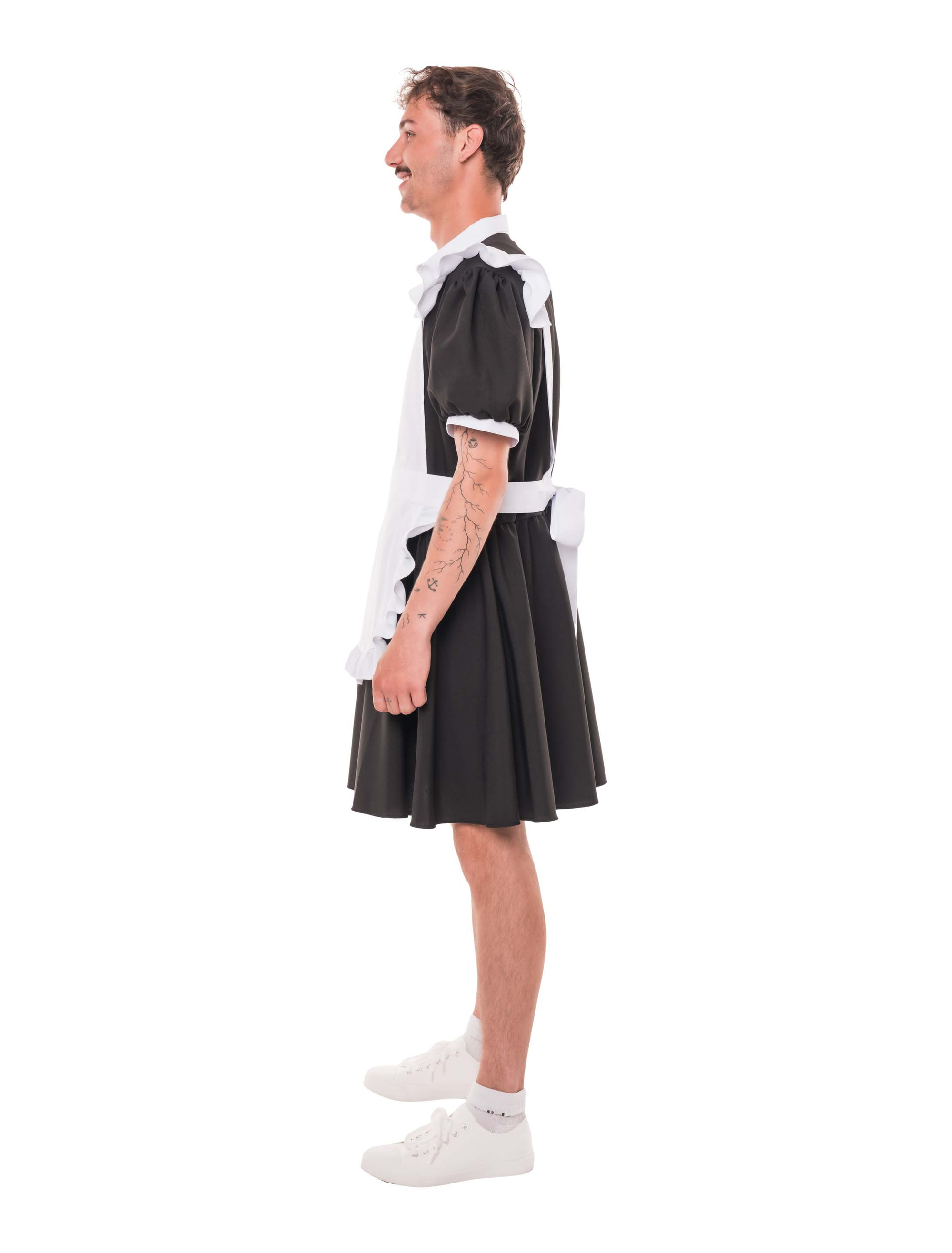 Kleid Dienstmädchen 2-tlg. Herren schwarz/weiß 2XL/3XL