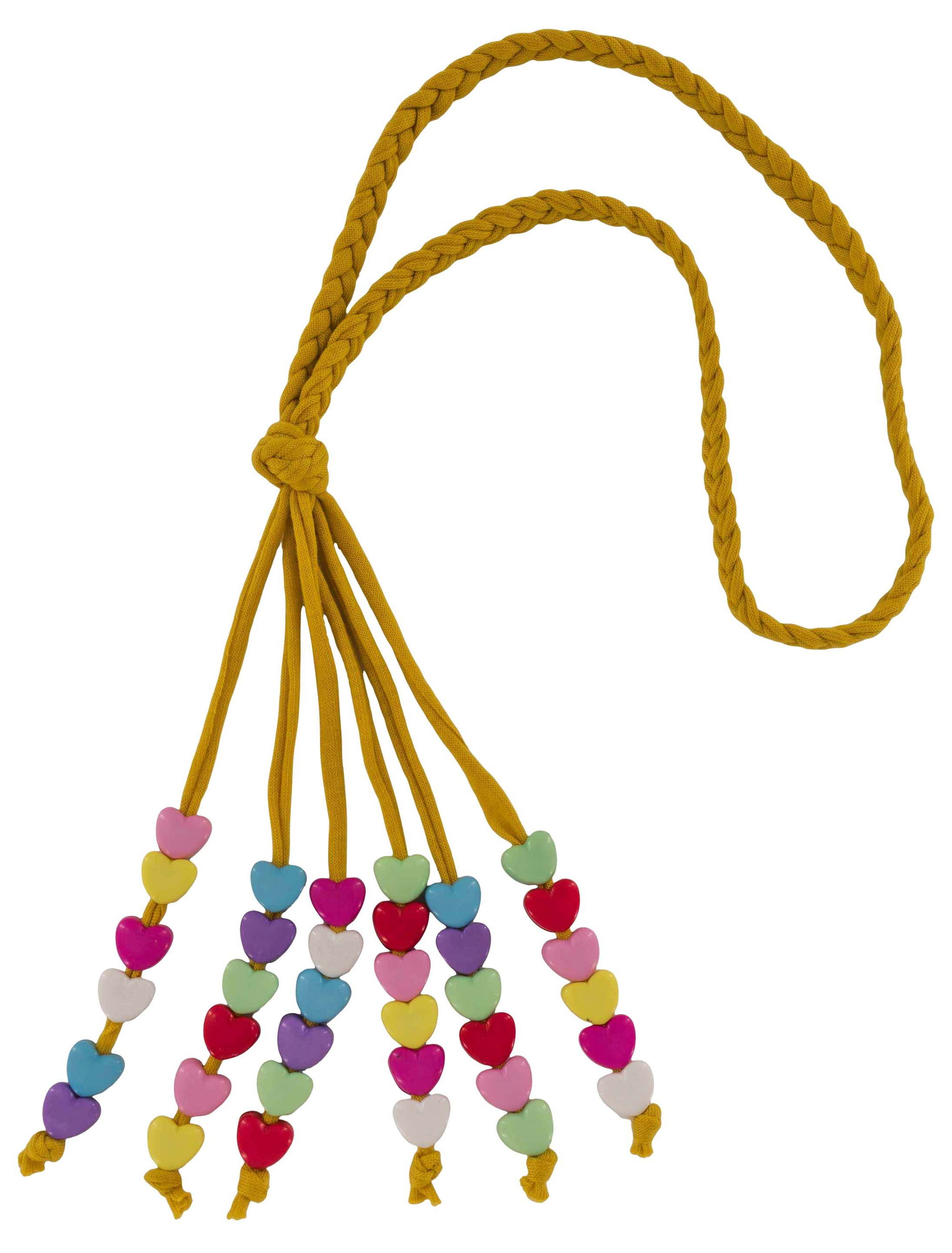 Stirnband Hippie mit Perlen bunt