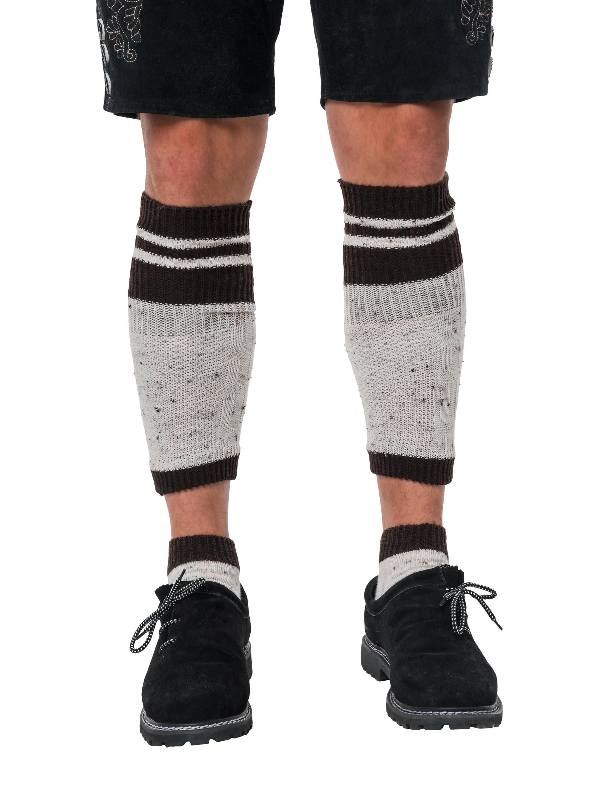 Trachtensocken mit Wadenwärmern Herren beige 39-42