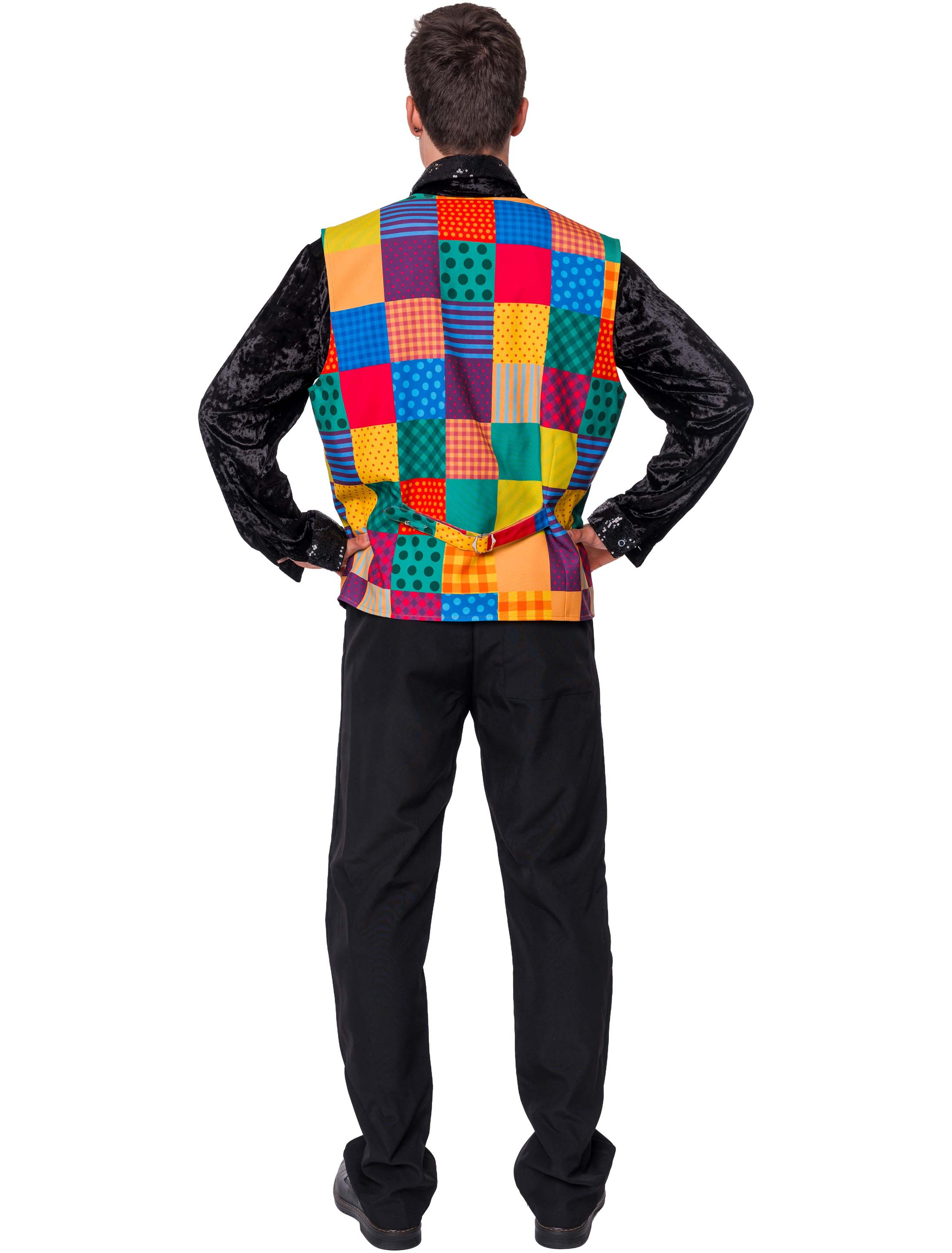 Weste Clown Herren bunt S/M
