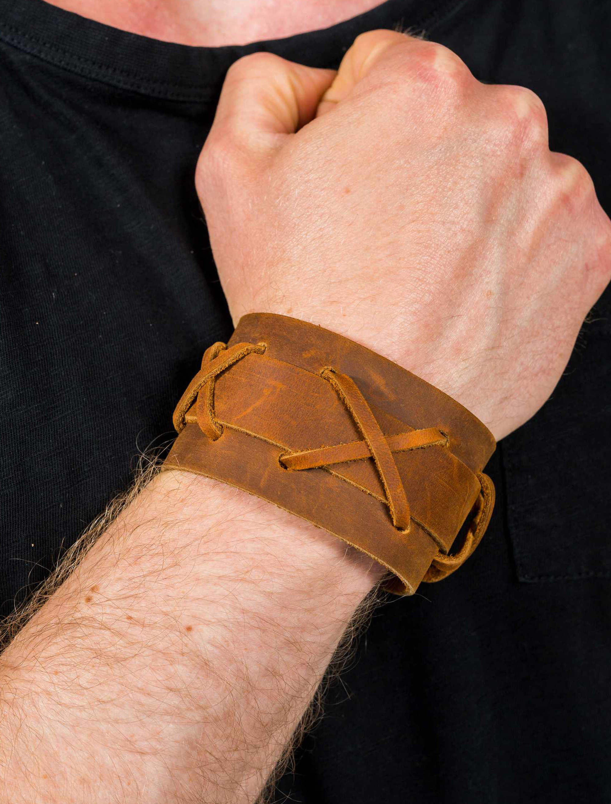 Armband Kunstleder braun