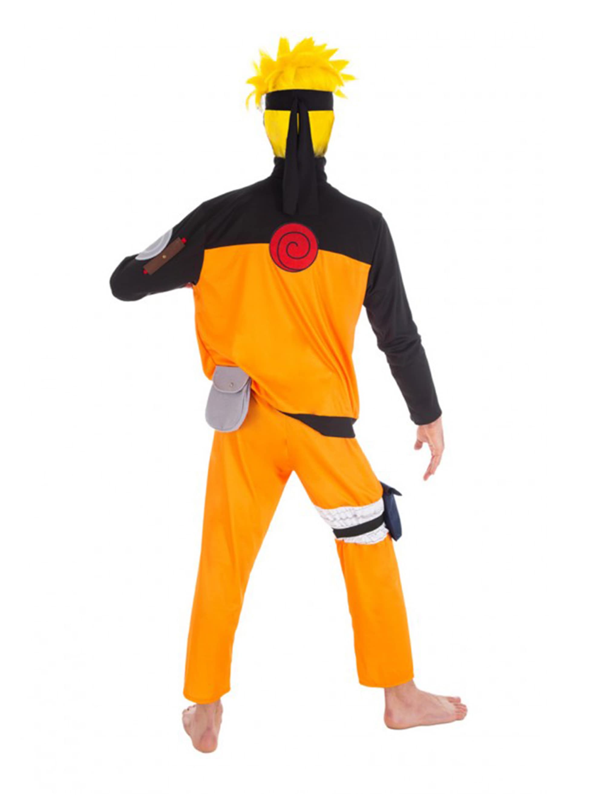 Kostüm Naruto 5-tlg. Herren orange/schwarz L