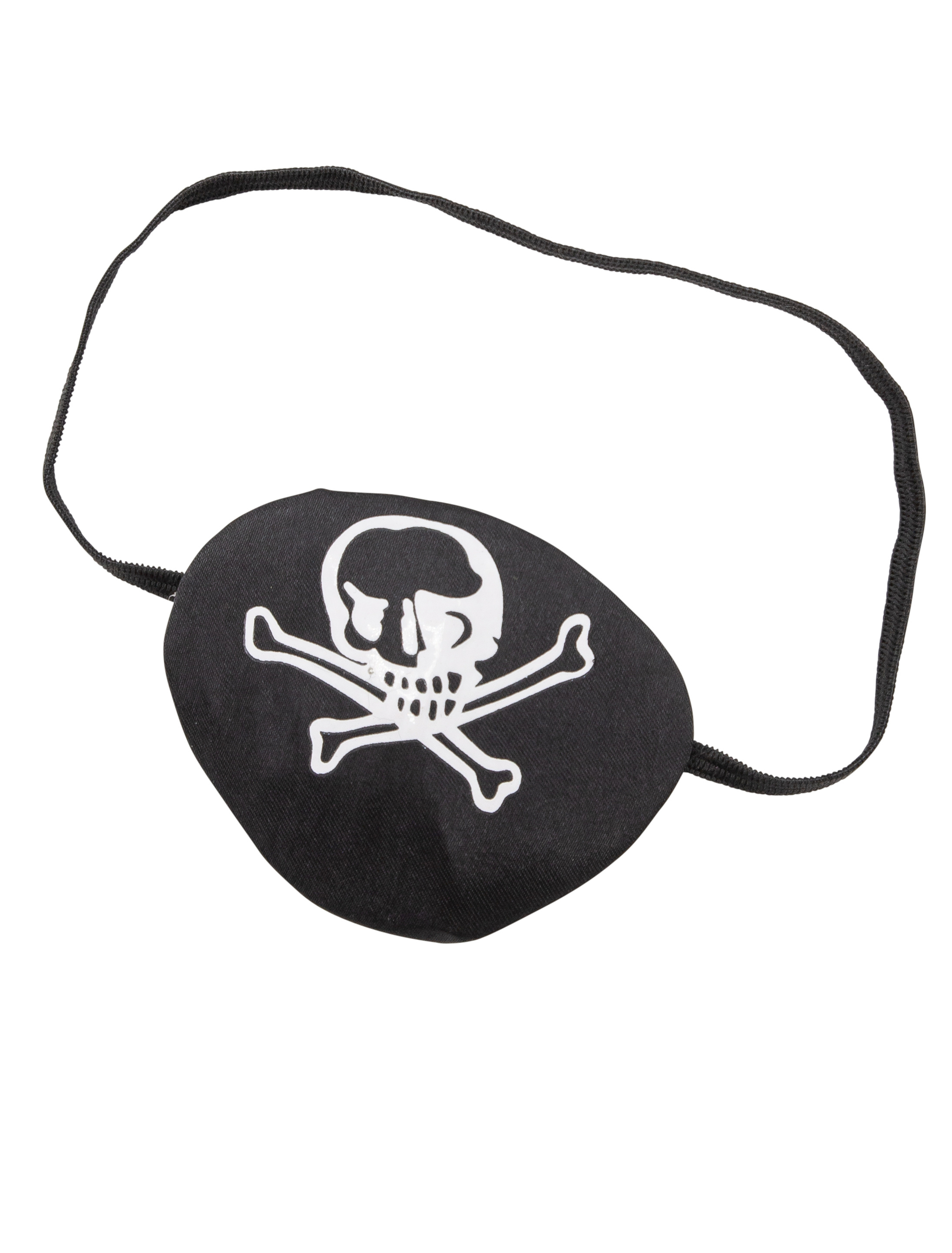 Augenklappe Satin mit Totenkopf