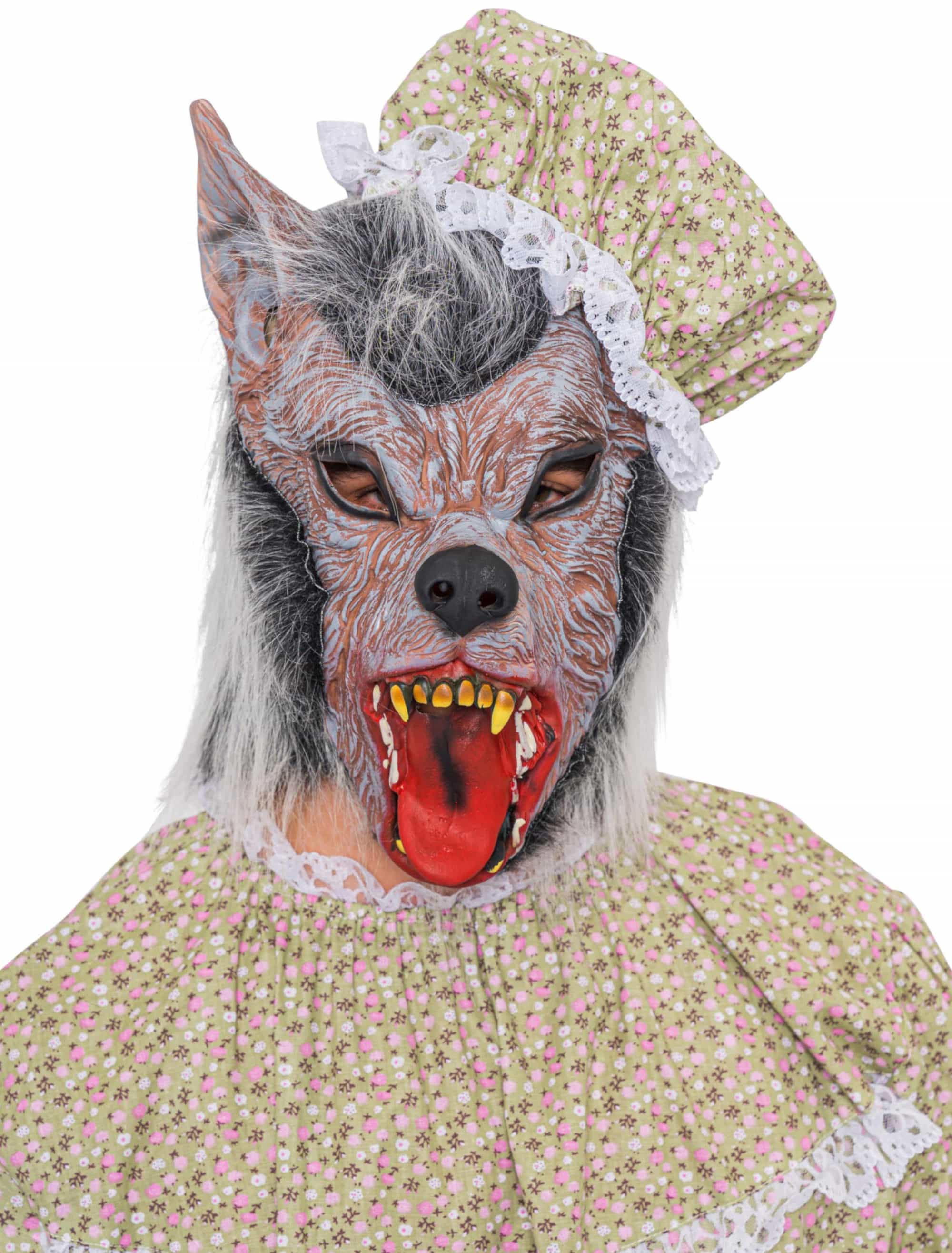 Latexmaske Werwolf grau