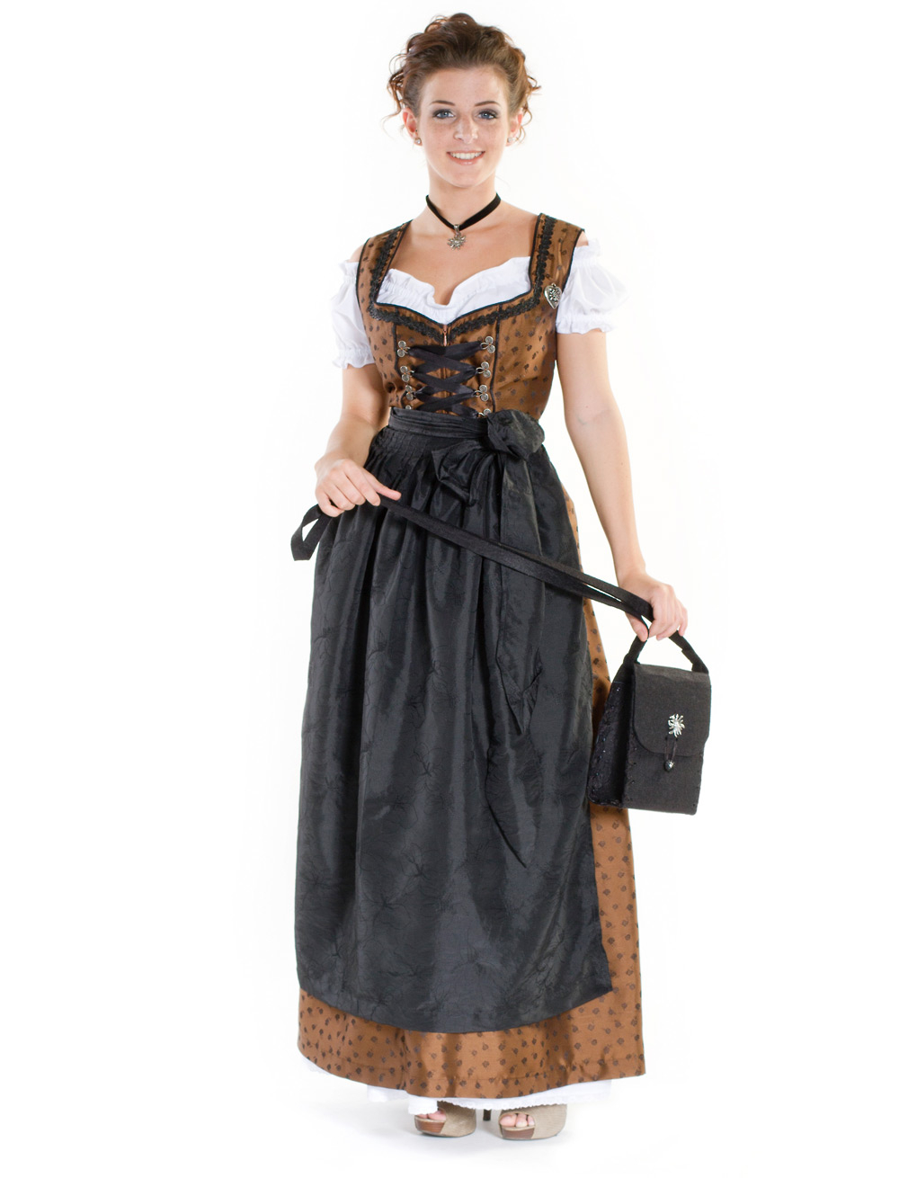 Dirndl Kira Damen braun 38
