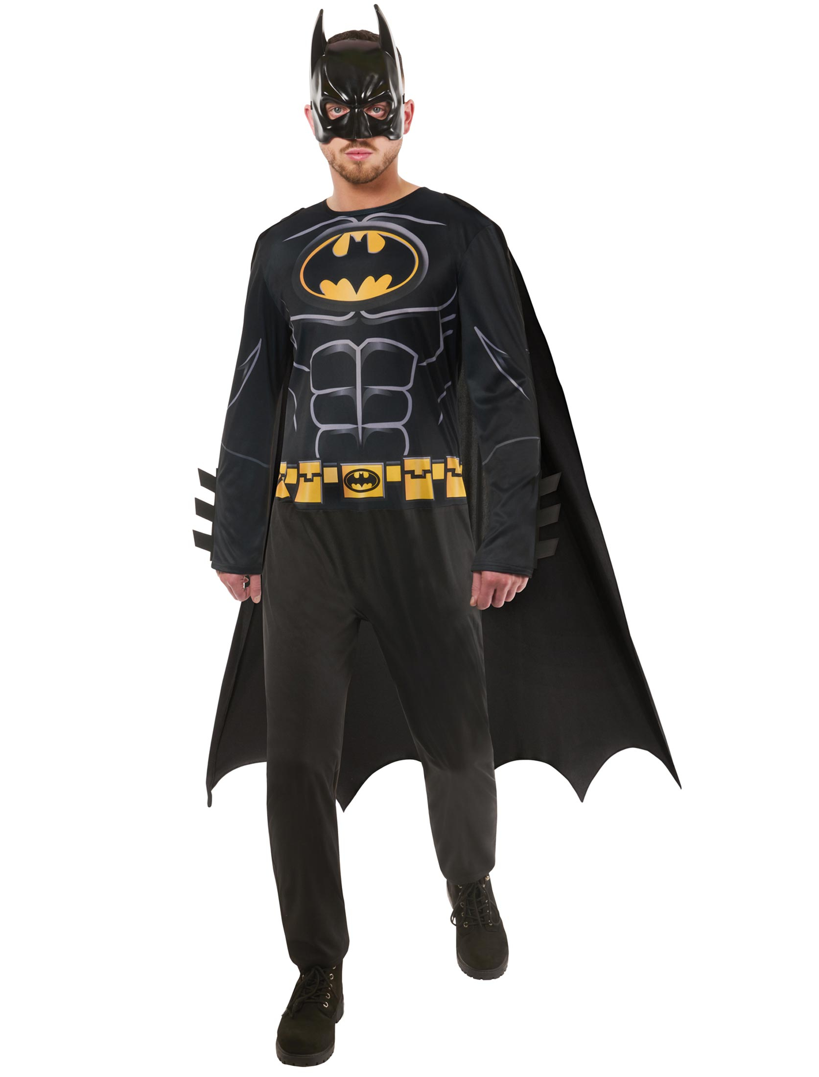 Batman 3-tlg. Herren schwarz L