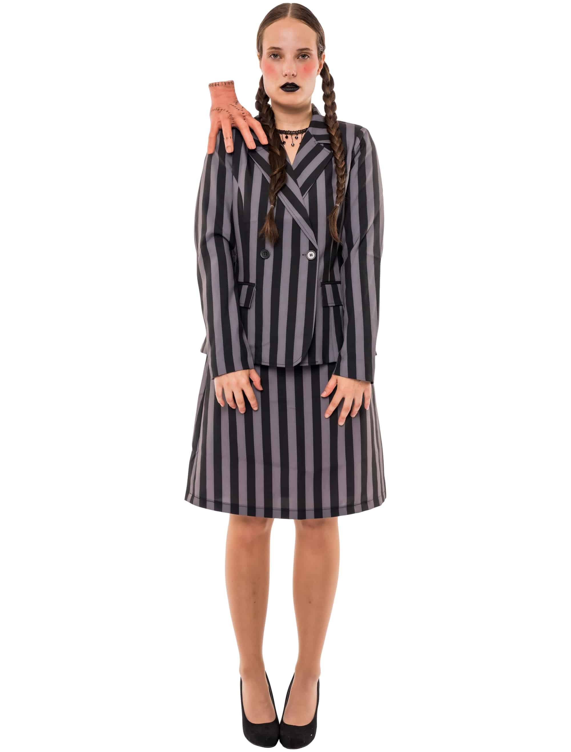Schuluniform Gothic Damen schwarz XS