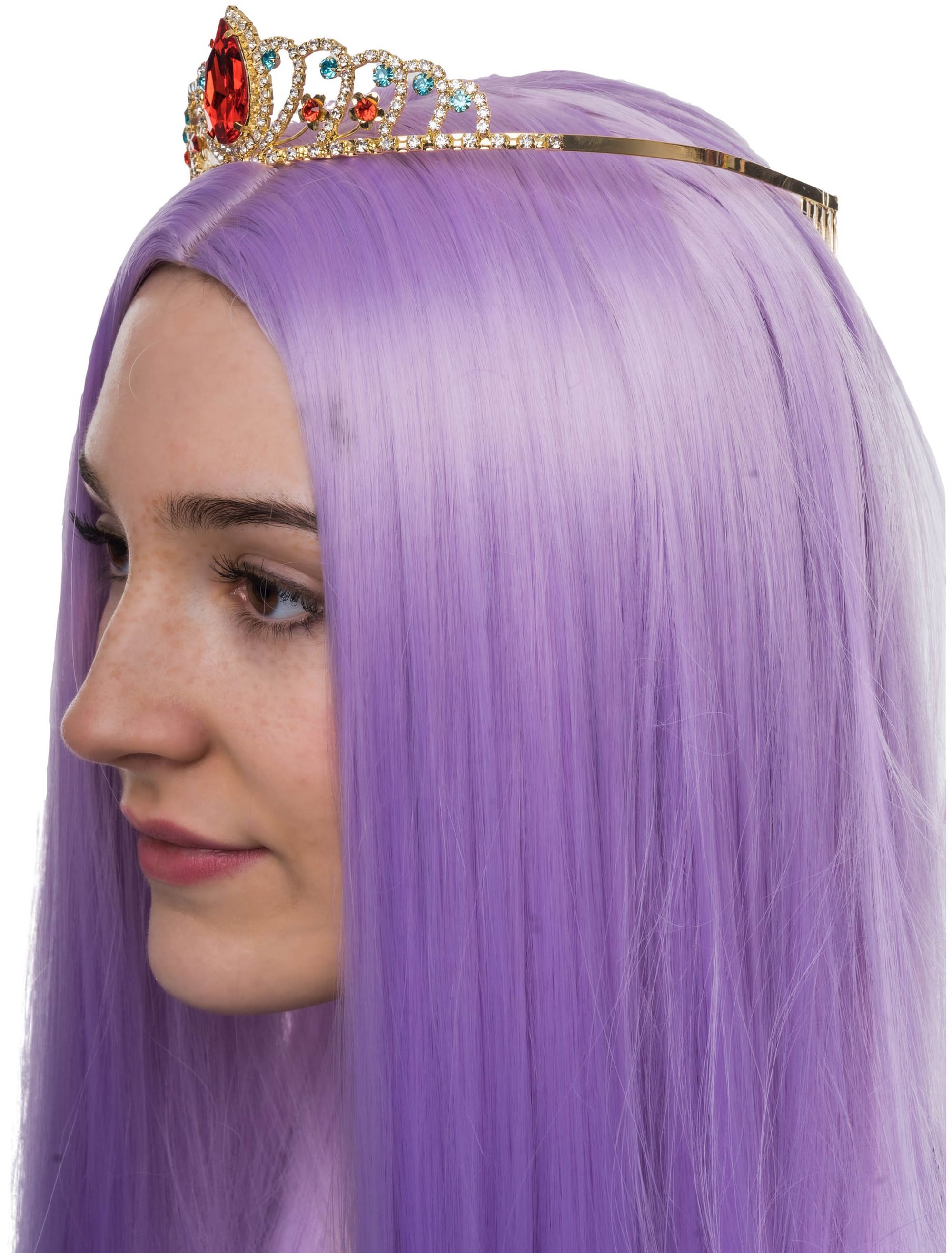 Diadem Valentina mit Kristall Damen bunt