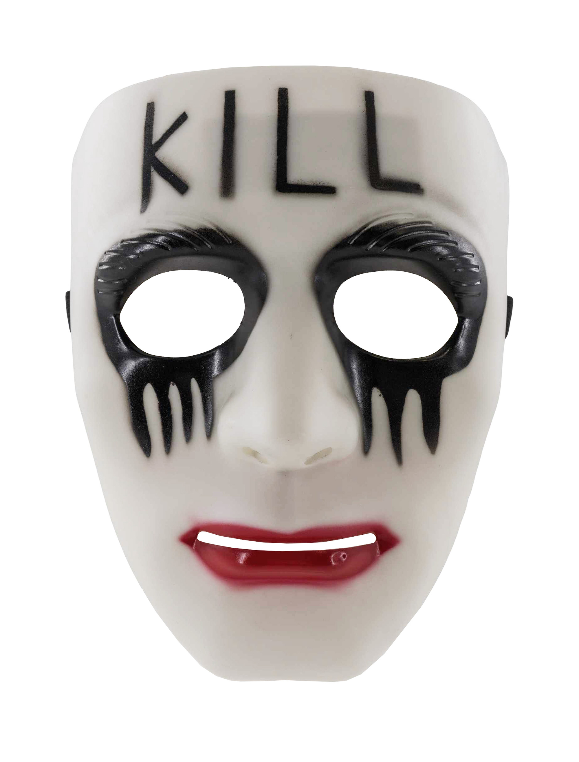 Maske Kill schwarz/weiß/rot