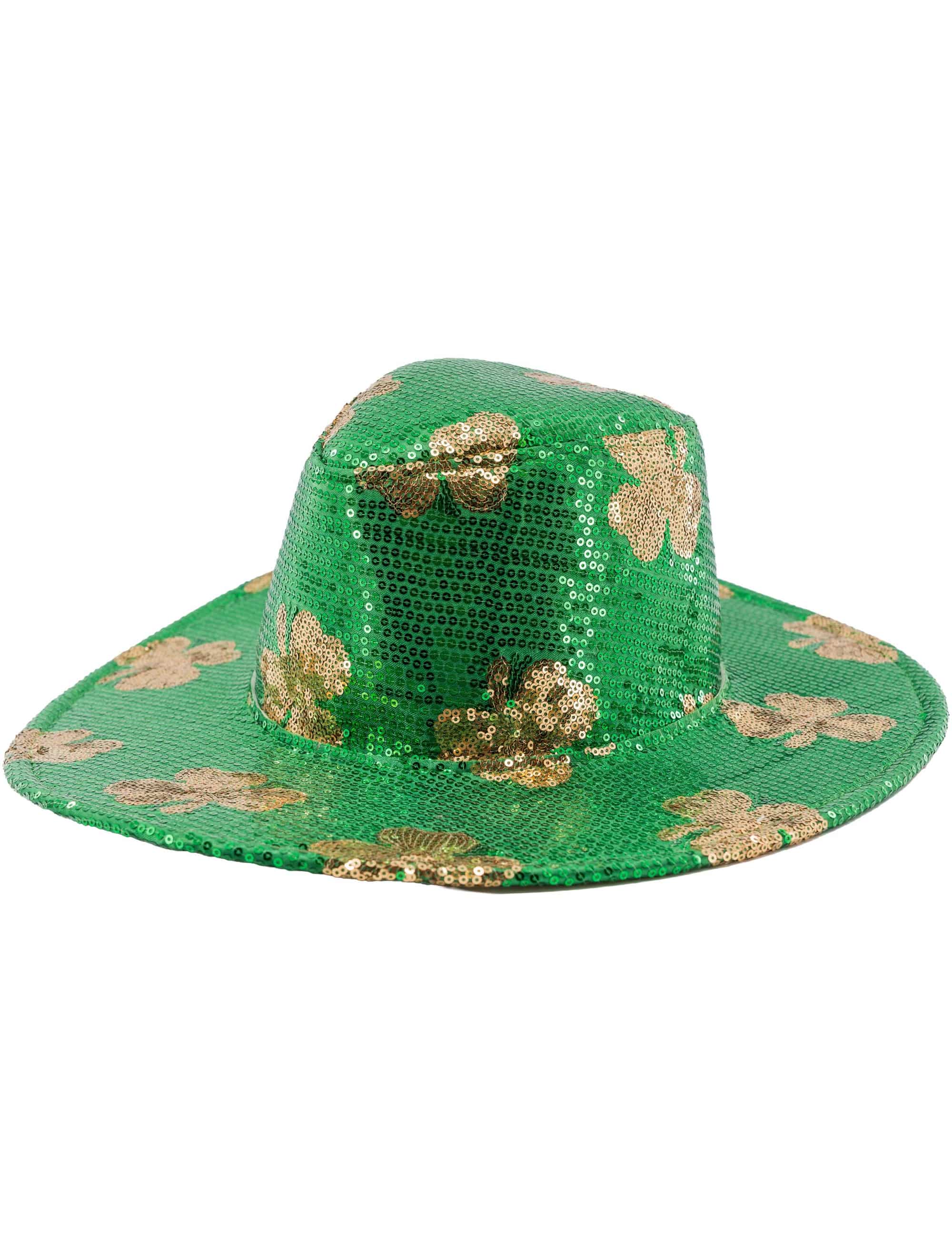 Cowboyhut St. Patrick's day gold/grün 59