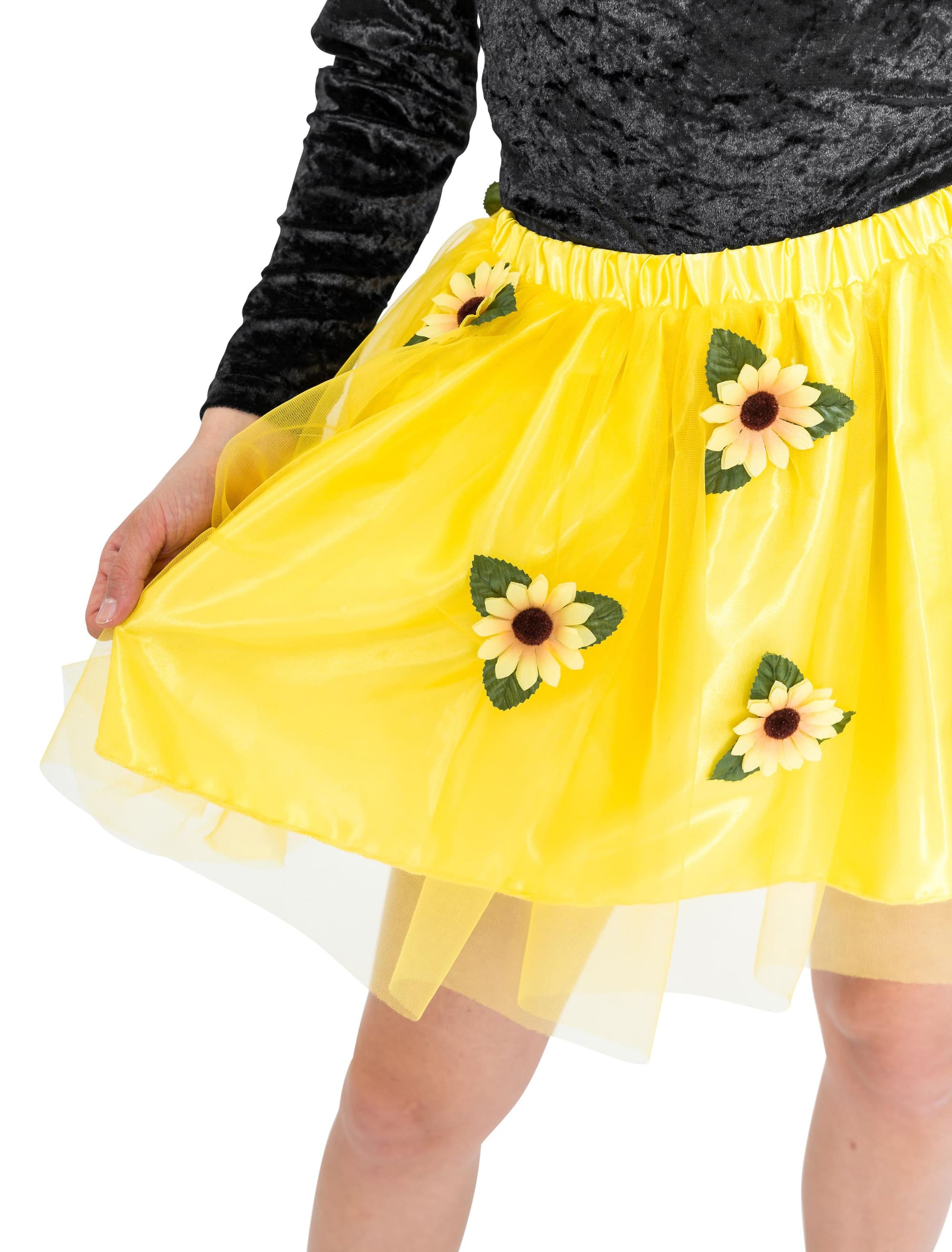 Tüllrock Sonnenblume Damen gelb one size