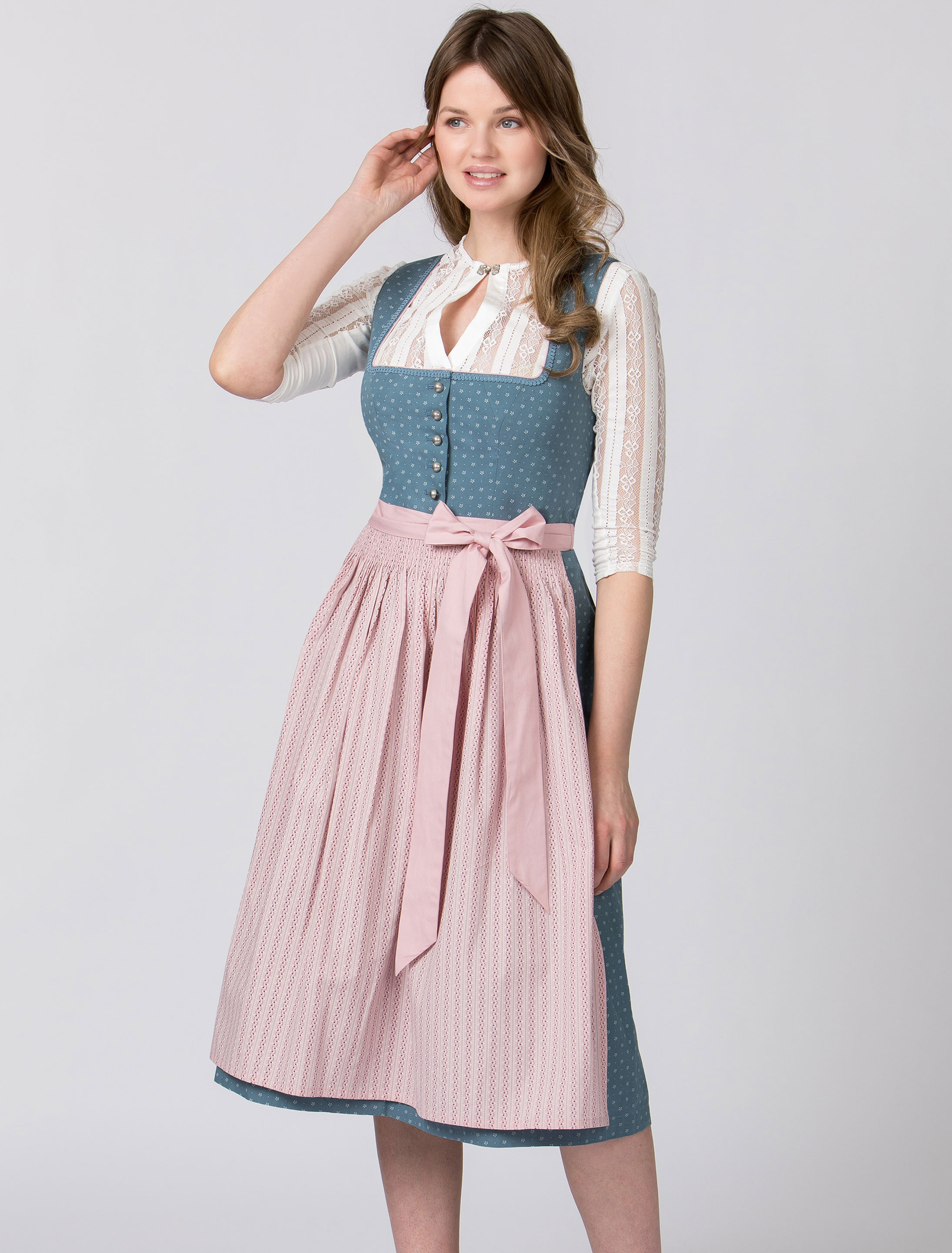 Dirndl Madeline Damen blau 38