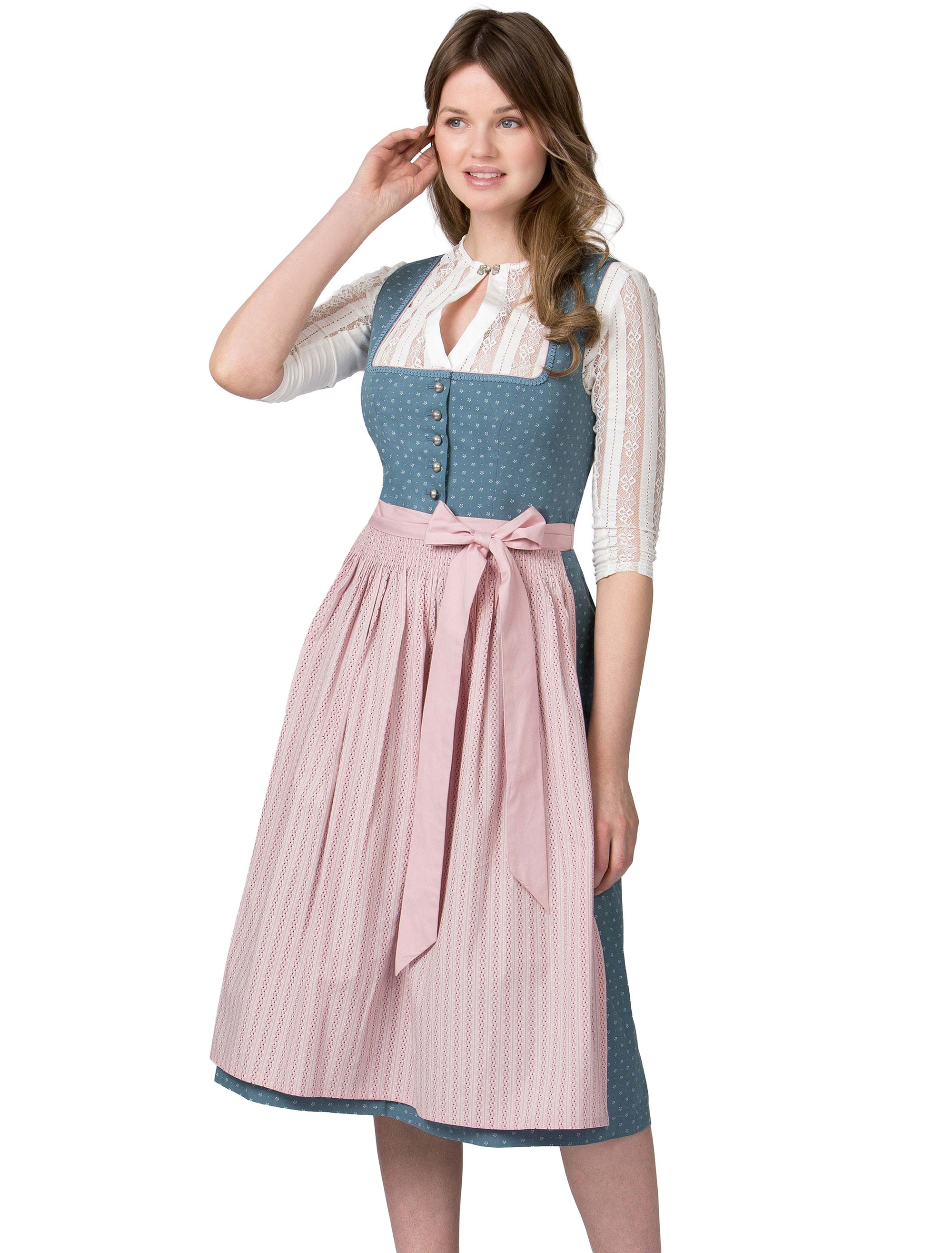 Dirndl Madeline Damen blau 52