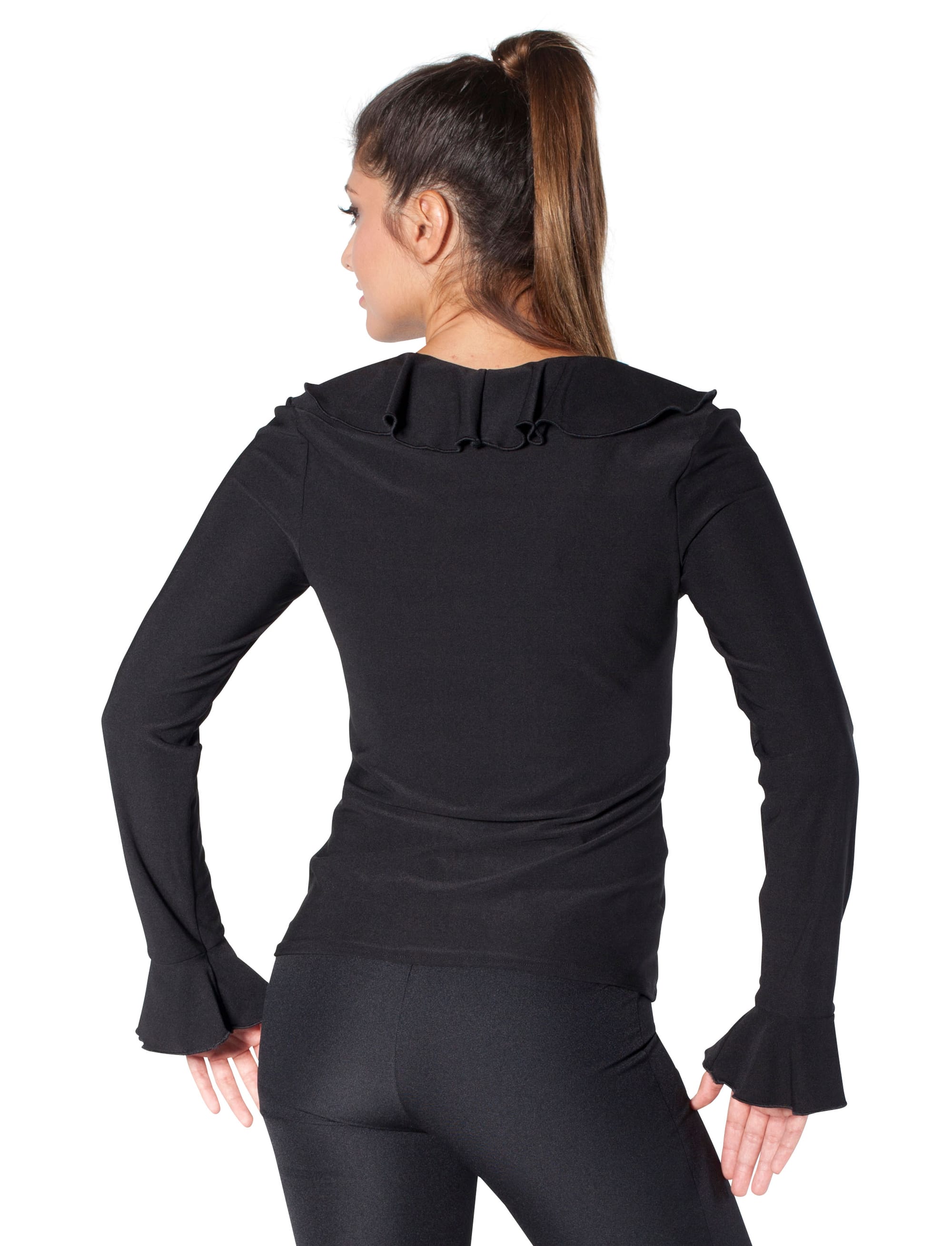 Bluse Jersey schwarz XS