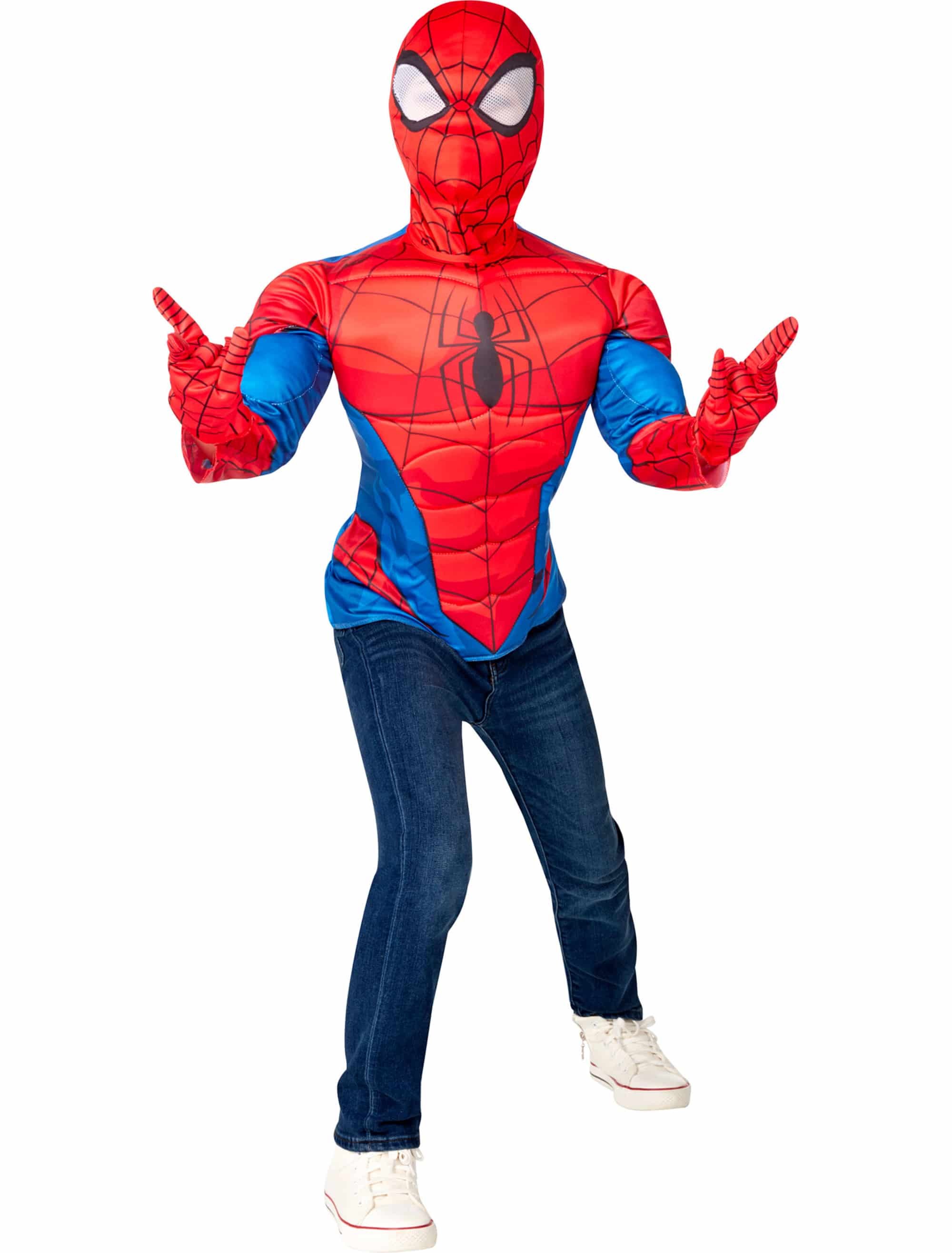 Spider-Man deluxe 3-tlg. rot/blau 8-10 Jahre