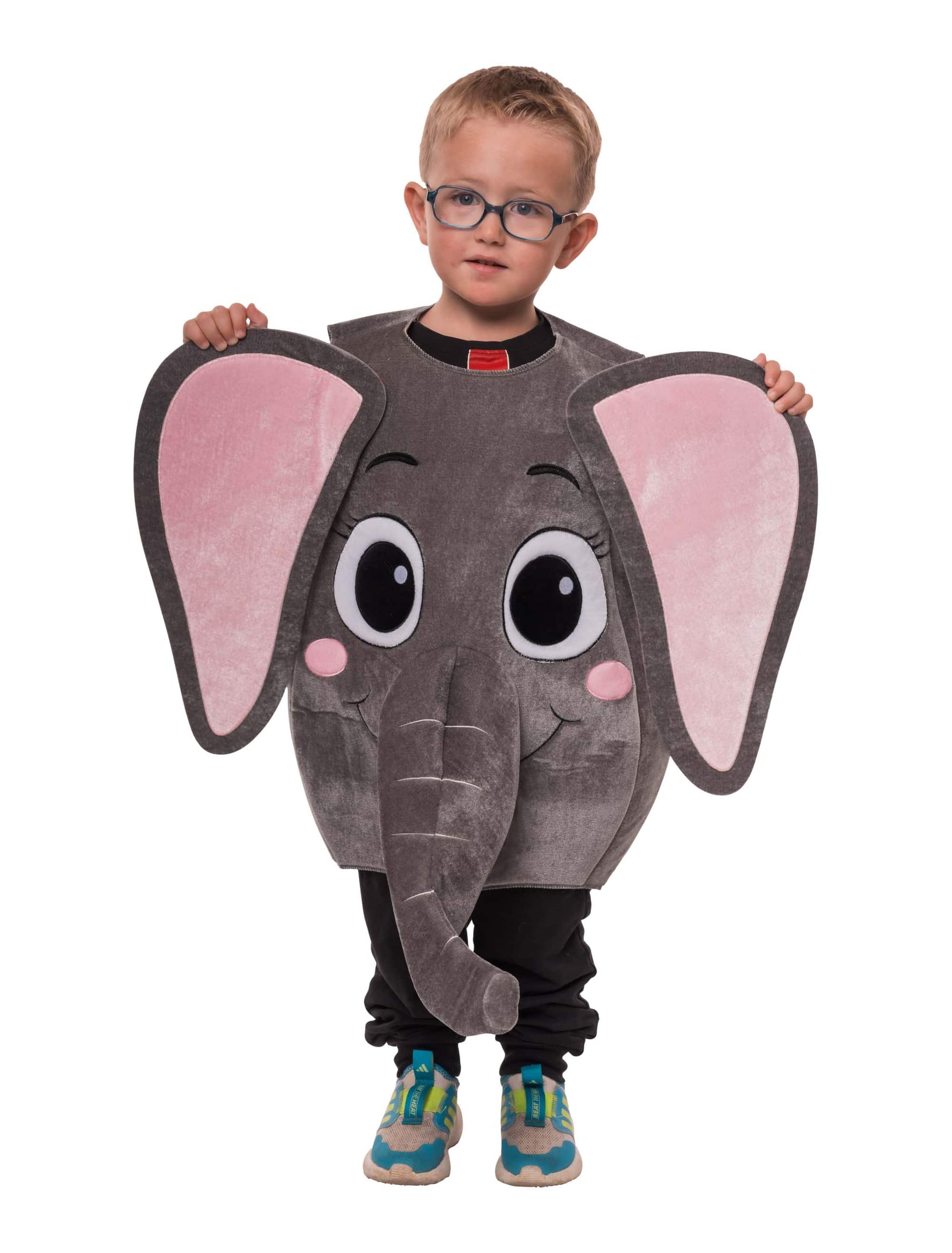Kostüm Elefant Kinder grau one size