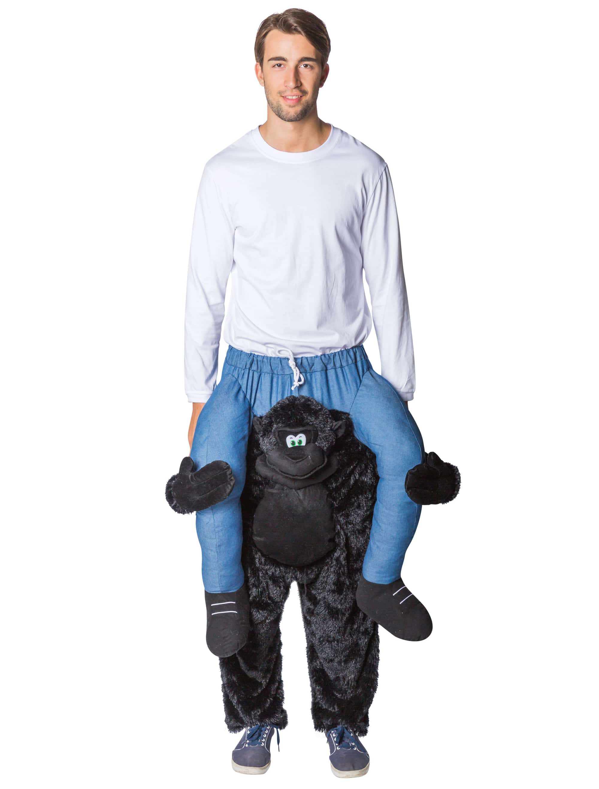 Kostüm Huckepack Gorilla schwarz one size
