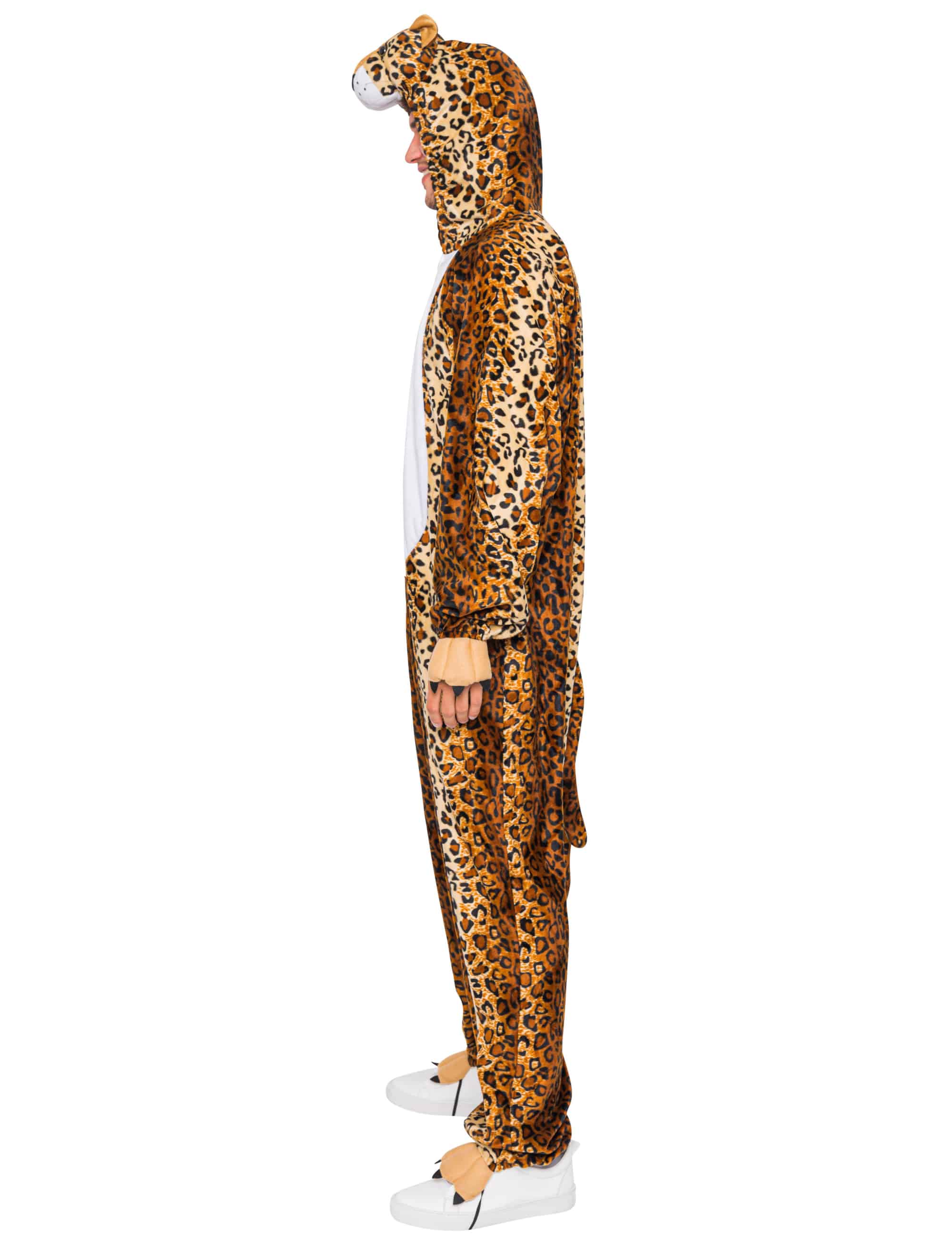 Overall Leopard Plüsch Herren braun 56-58