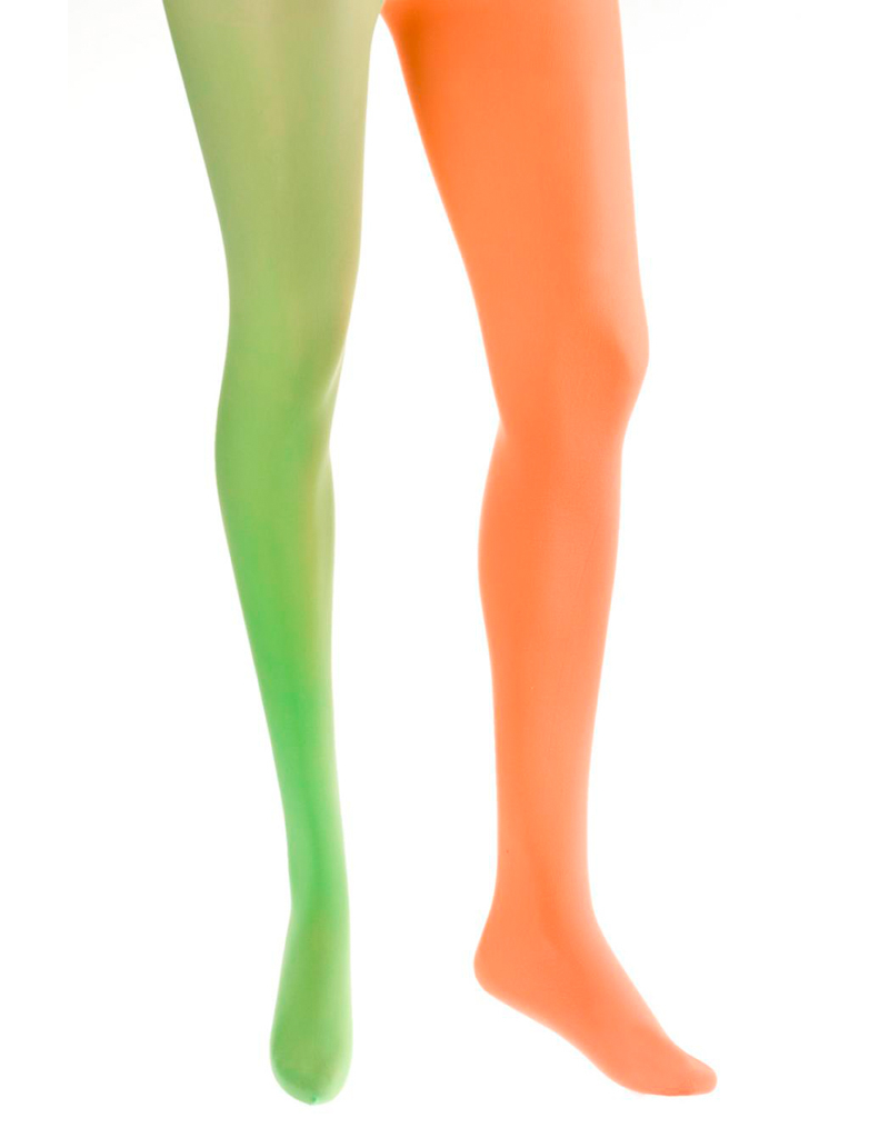 Strumpfhose 60den orange/grün XXL/3XL