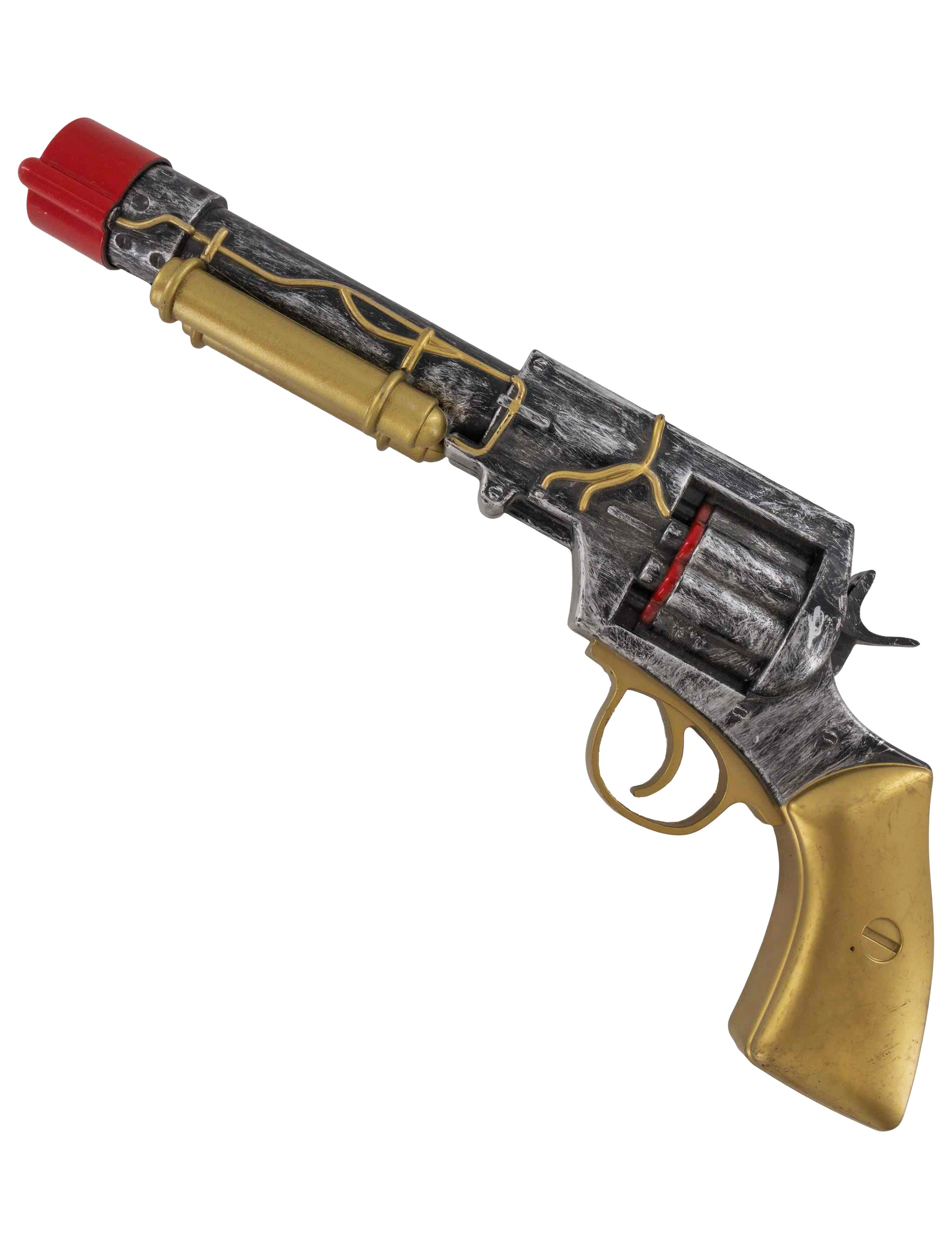Steampunk Revolver Retro 32cm gold