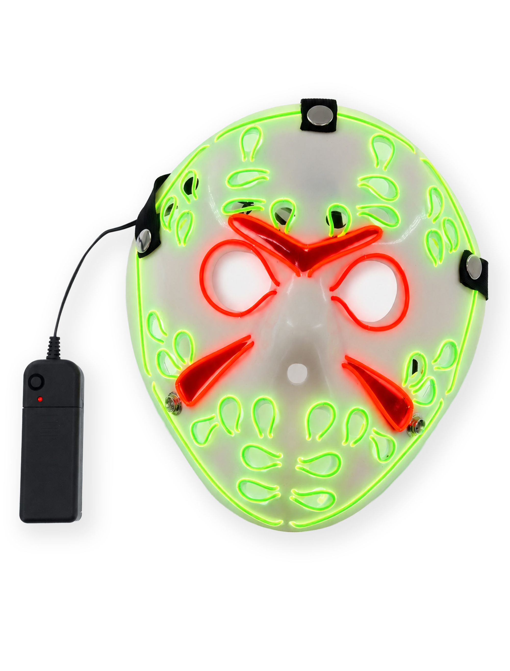 LED Maske Hockey bunt