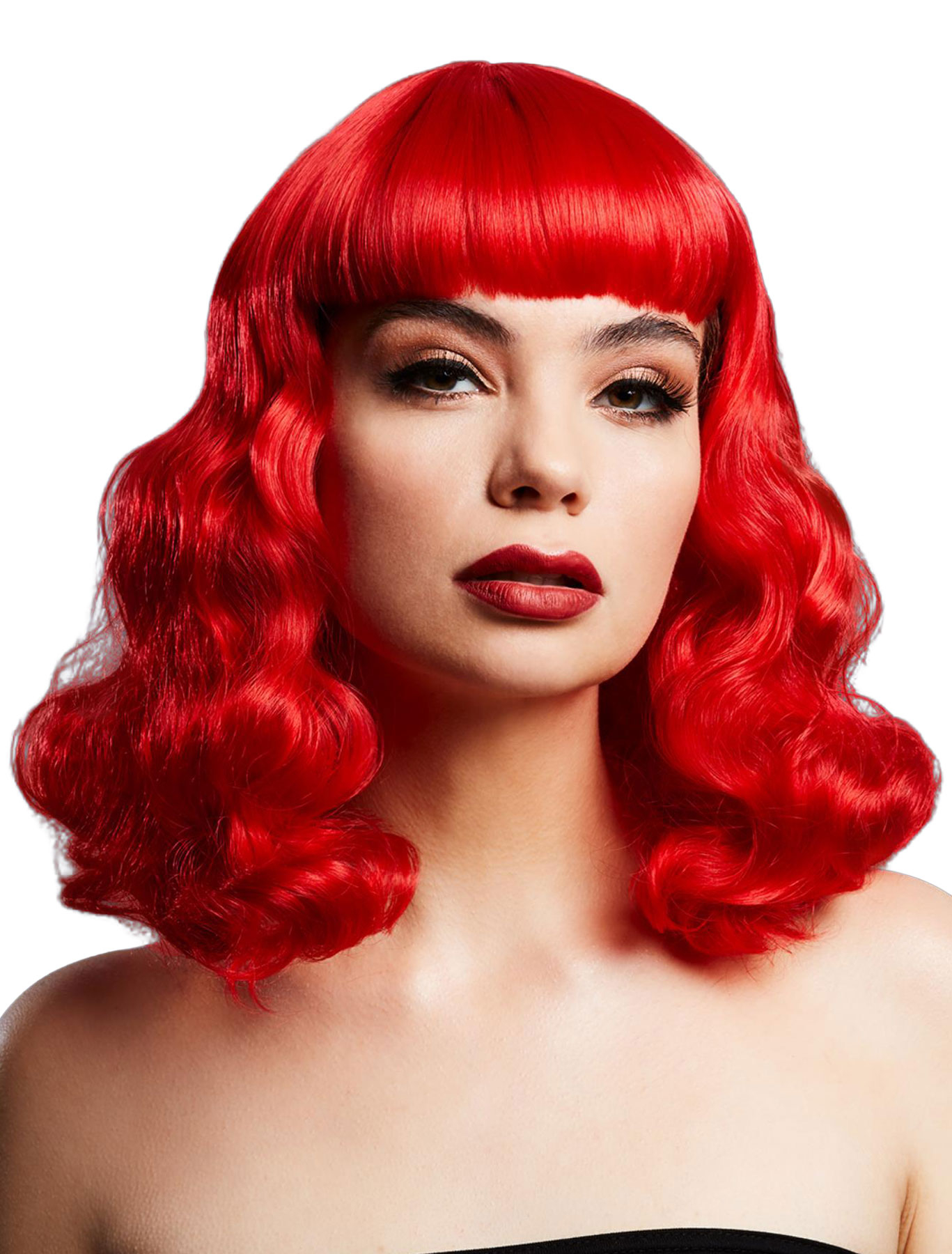 Perücke Pin Up Girl rot